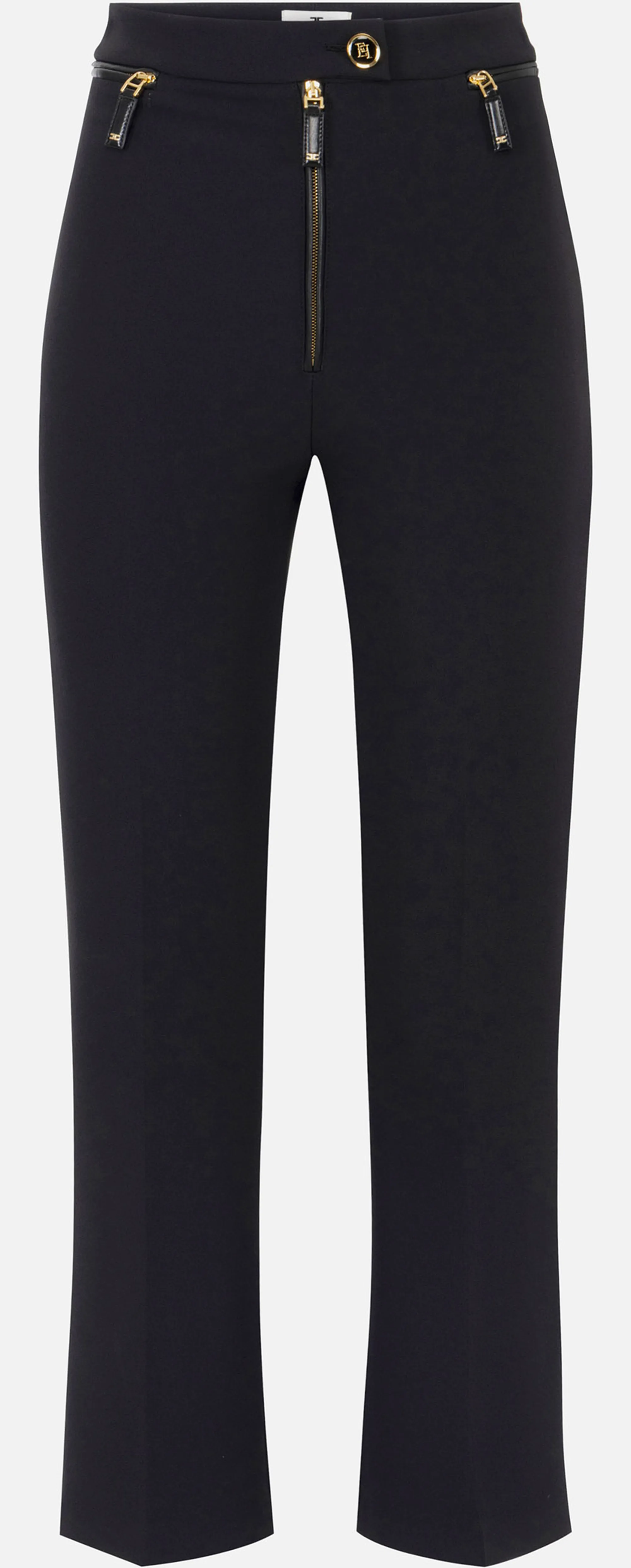 Elisabetta Franchi B'Double Crepe Trousers' Black Pa10856E2 153004