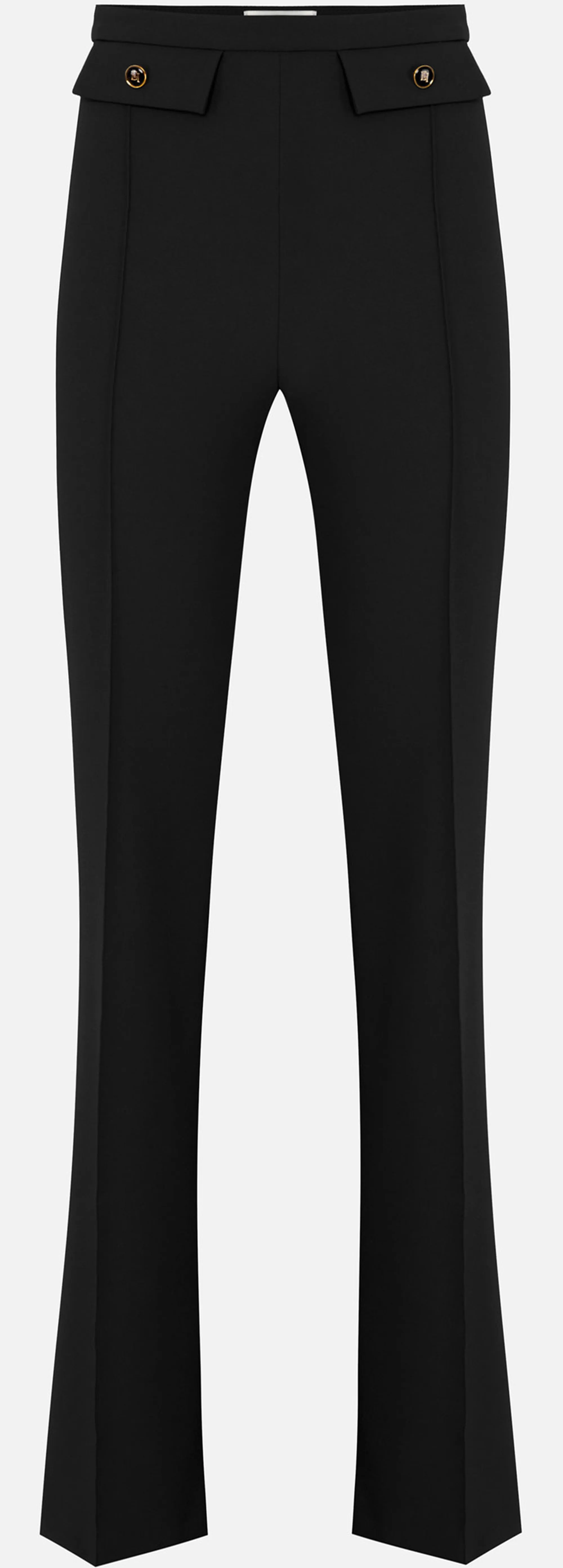 Elisabetta Franchi B'Double Crepe Trousers' Black Pa12156E2 153353