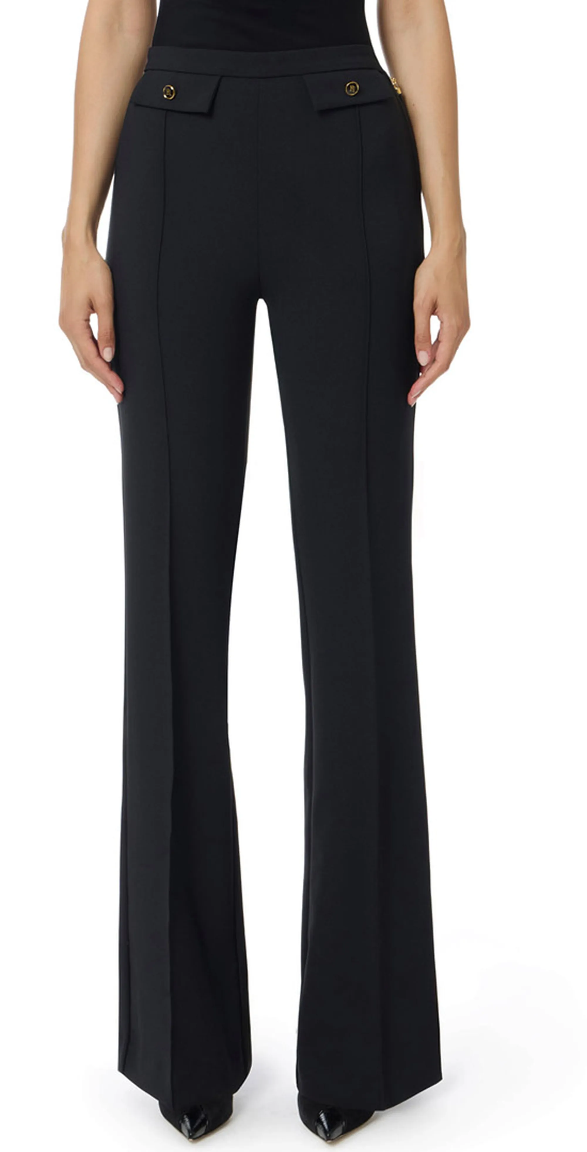 Elisabetta Franchi Pantalone In Doppio Crepe Pa12156E2 153533