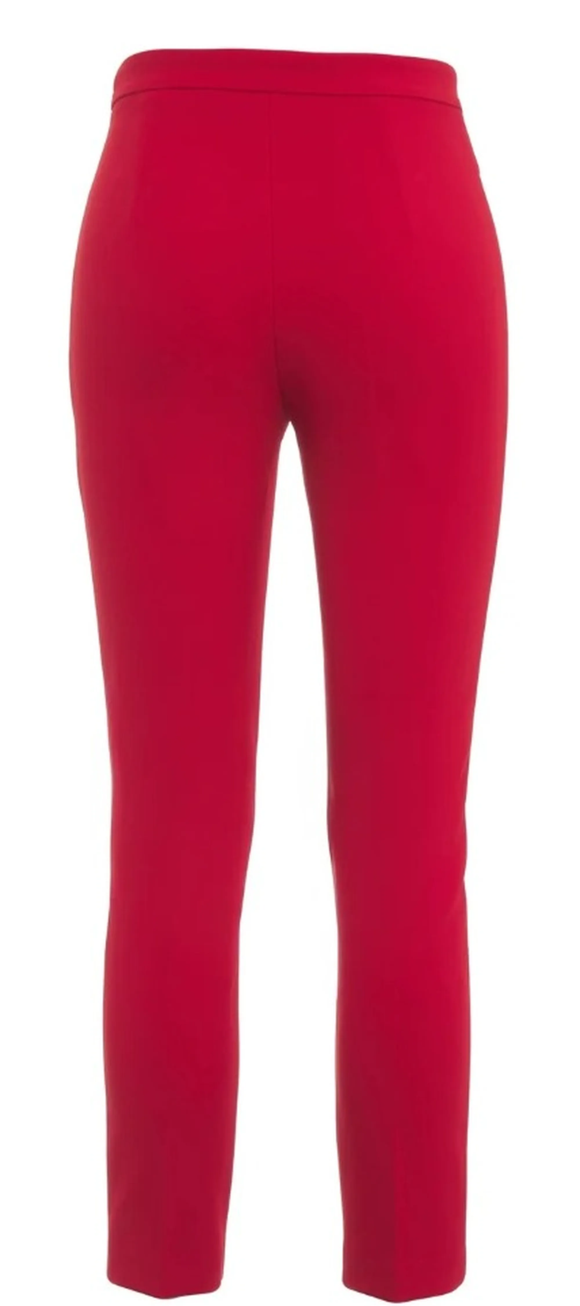Elisabetta Franchi Pantalone In Doppio Crepe Stretch Rosso Pa19566E2 184593
