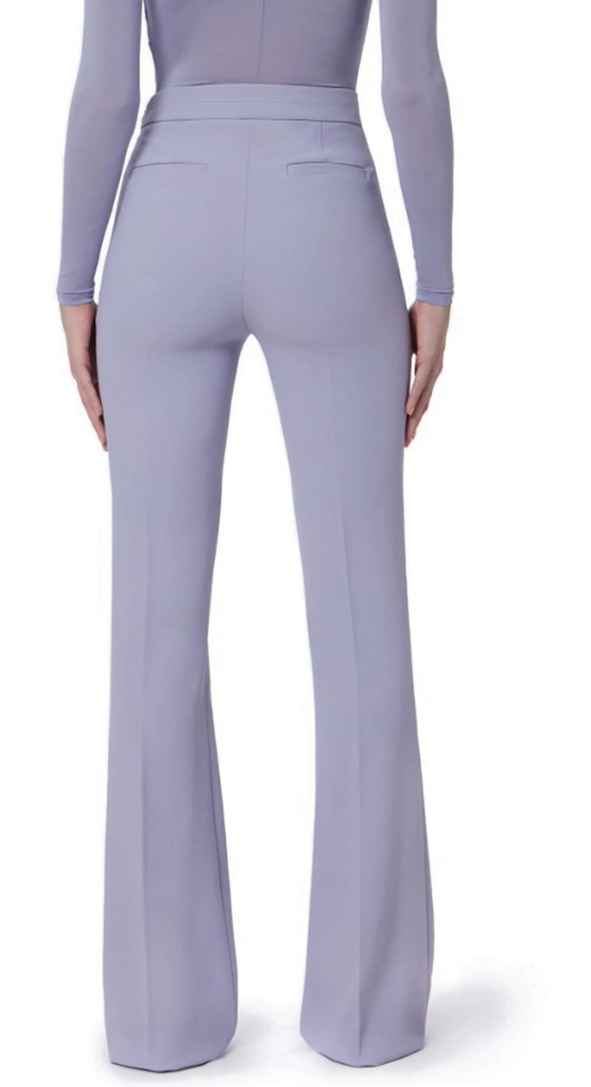 Elisabetta Franchi B'Double Stretch Crepe Trousers With Charm Logo' Small Pa16961E2 177845