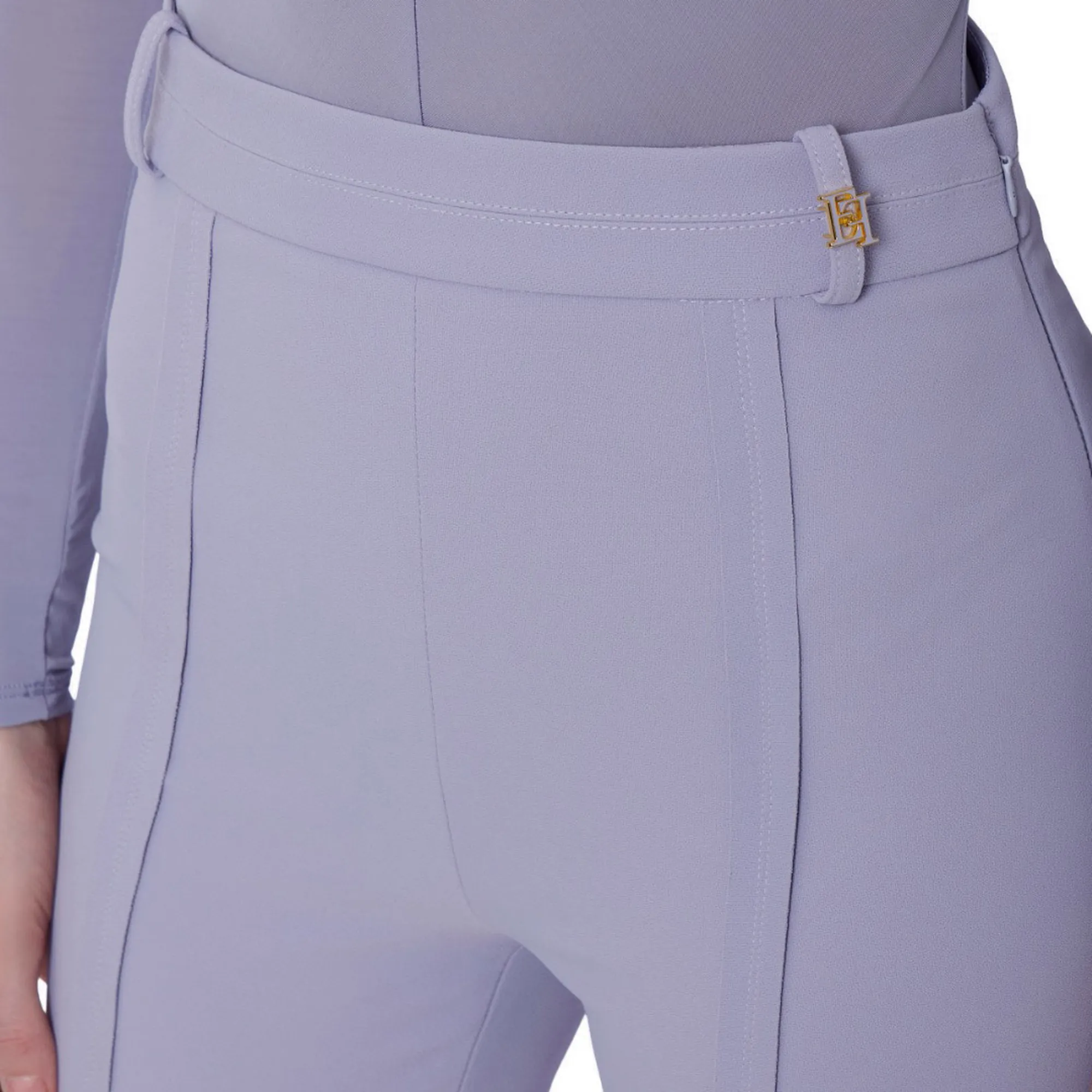 Elisabetta Franchi B'Double Stretch Crepe Trousers With Charm Logo' Small Pa16961E2 177846