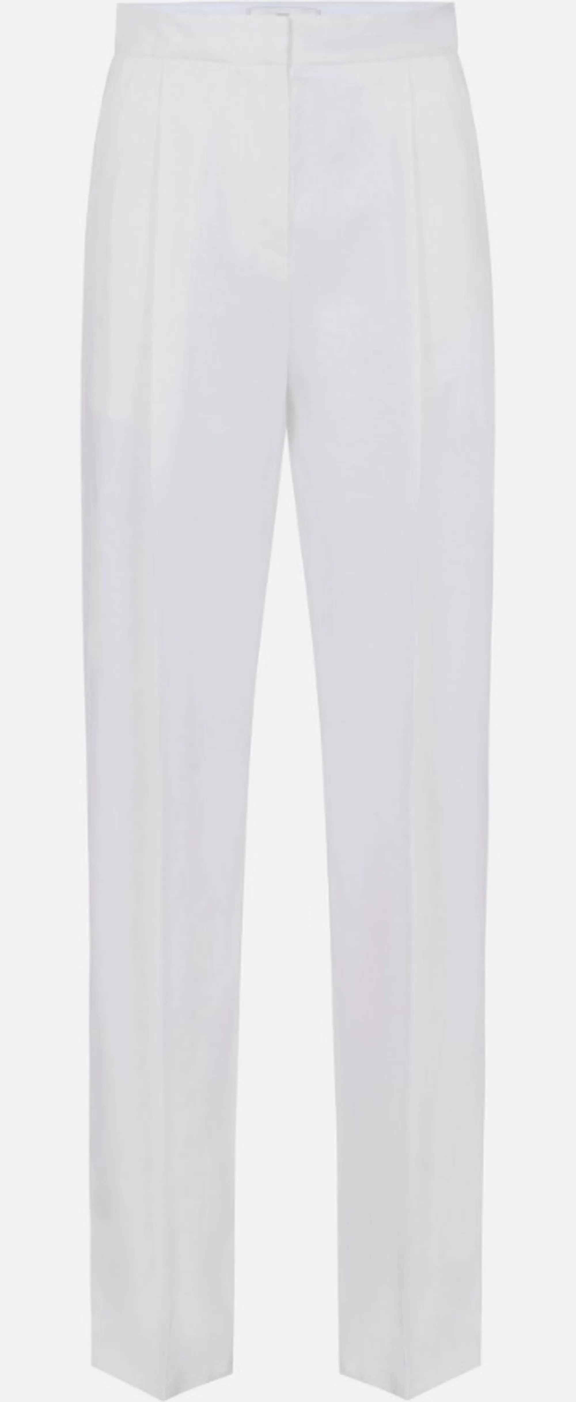 Elisabetta Franchi B'Linen Blend Trousers' Ivory Pa17962E2 172092