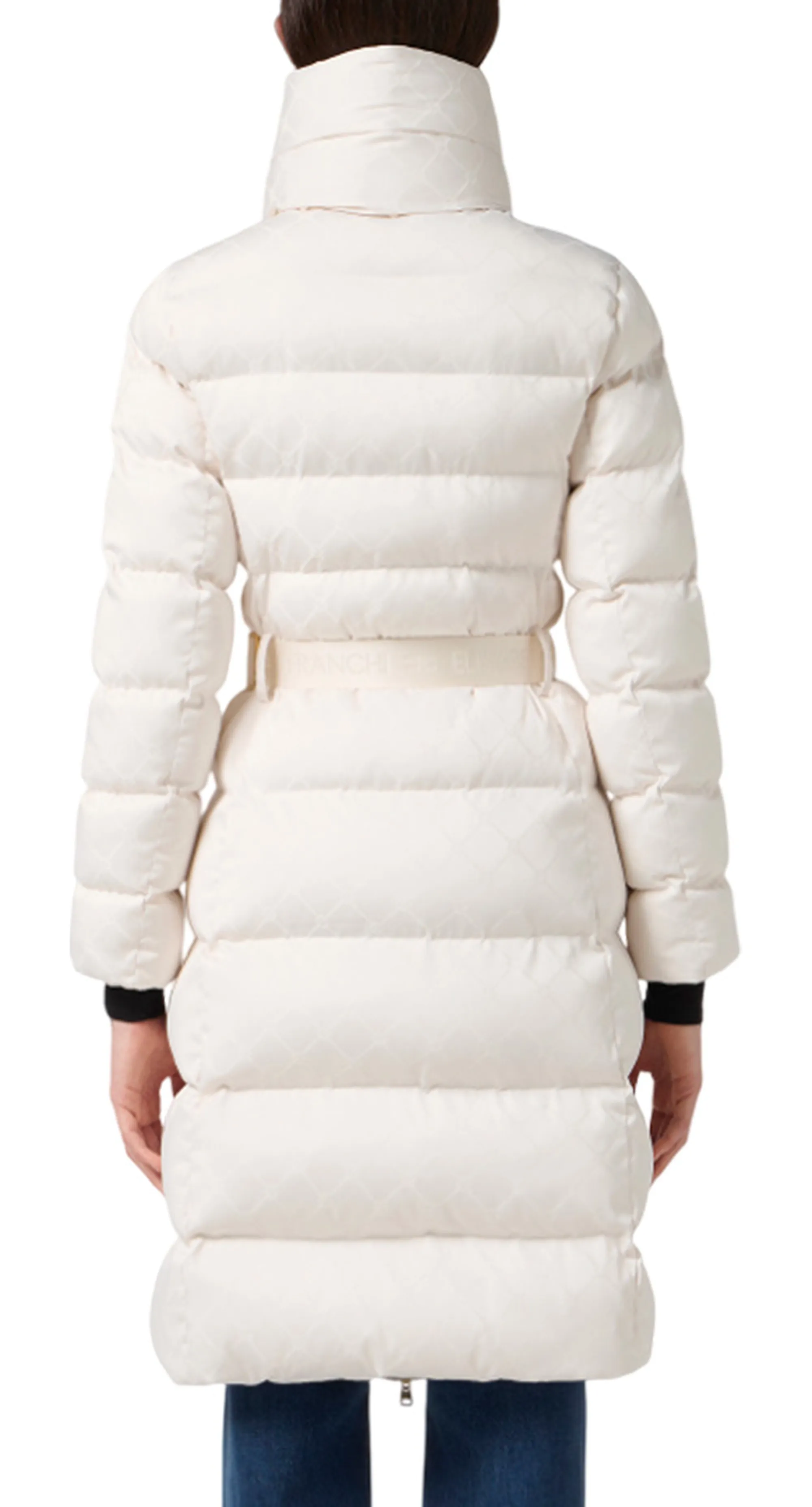 Elisabetta Franchi B'Jacquard Sail Fabric Duvet' Latte Pi84D56E2 159928