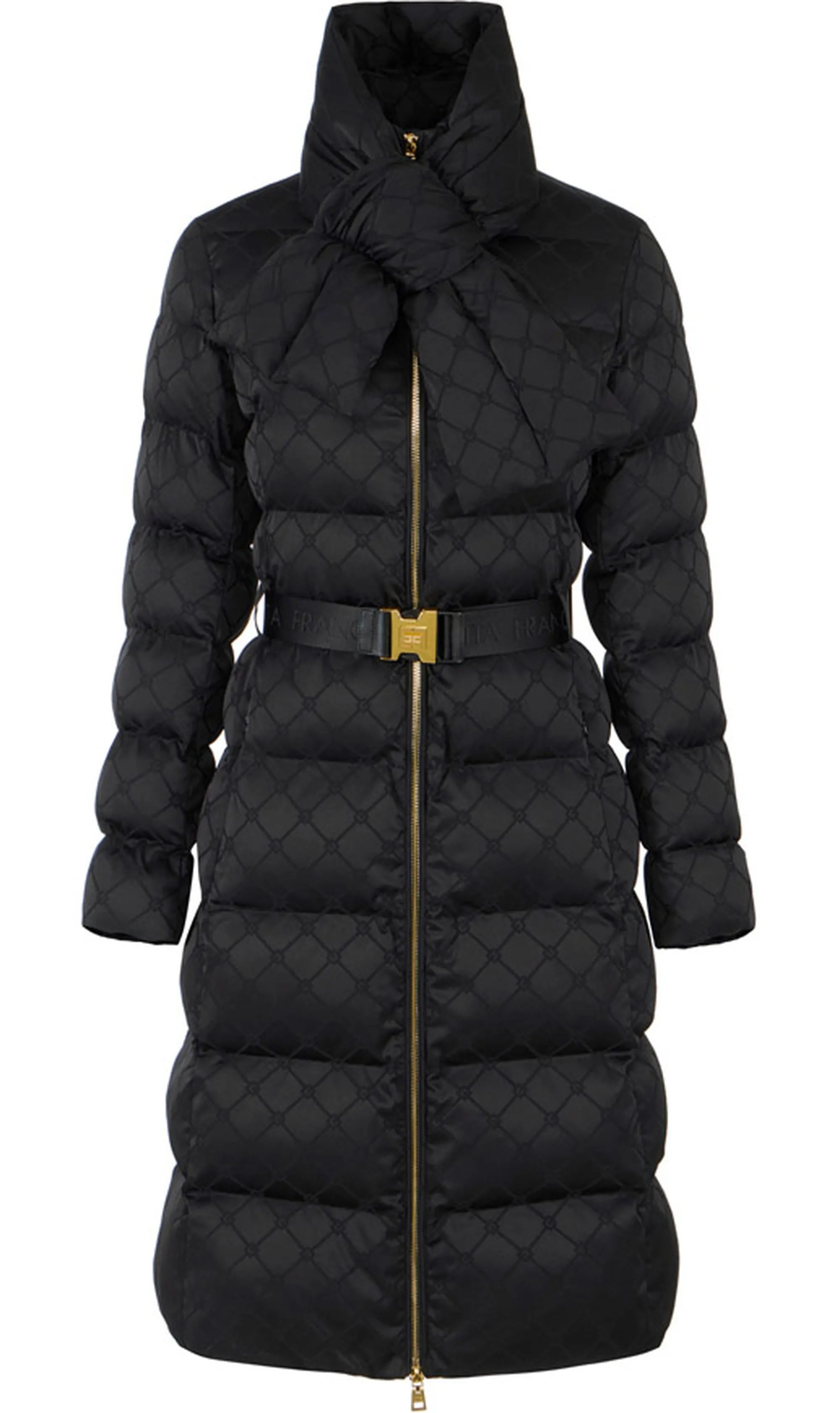 Elisabetta Franchi B'Jacquard Sail Fabric Duvet' Black Pi84D56E2 159934