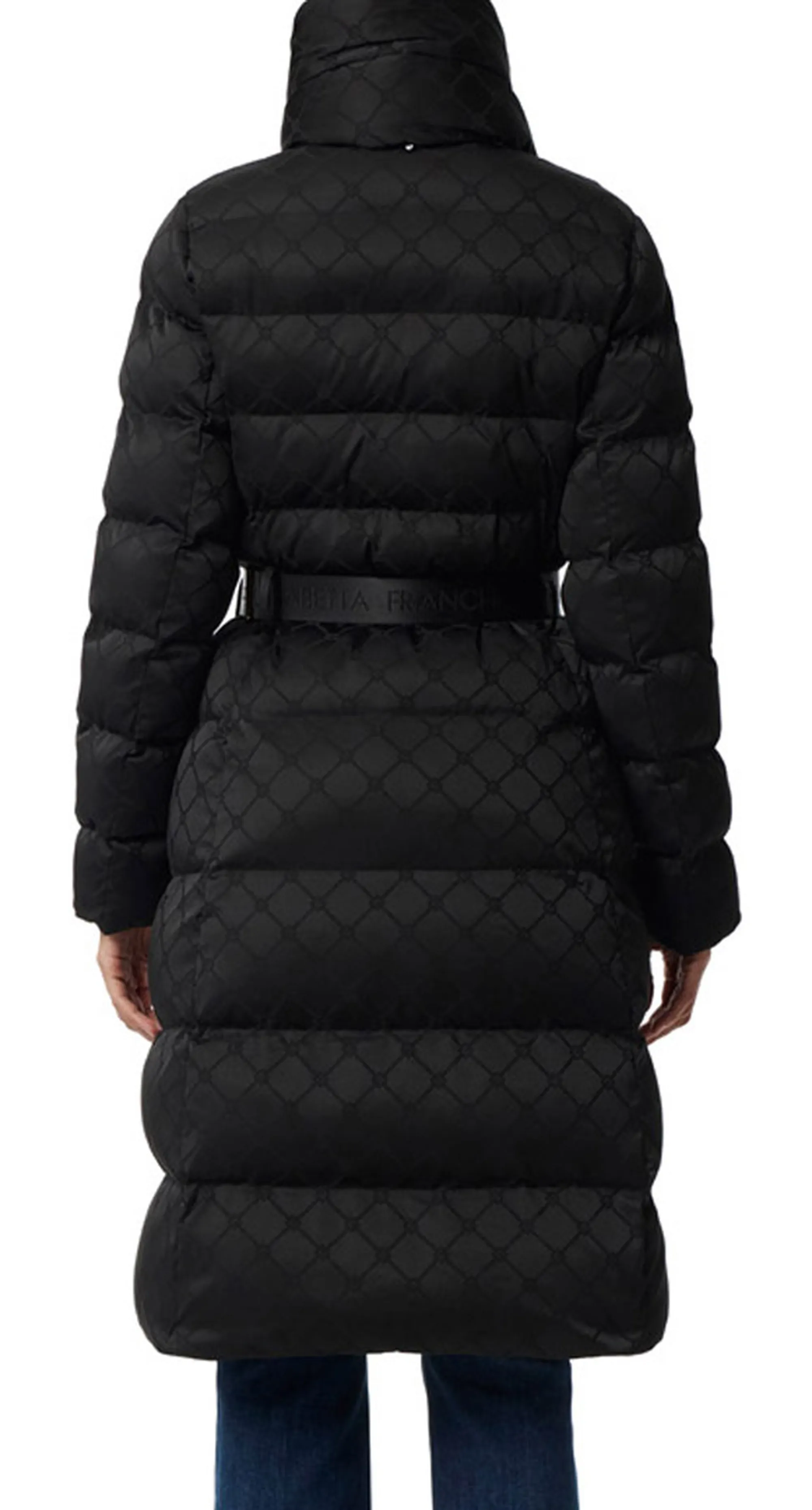 Elisabetta Franchi B'Jacquard Sail Fabric Duvet' Black Pi84D56E2 165426