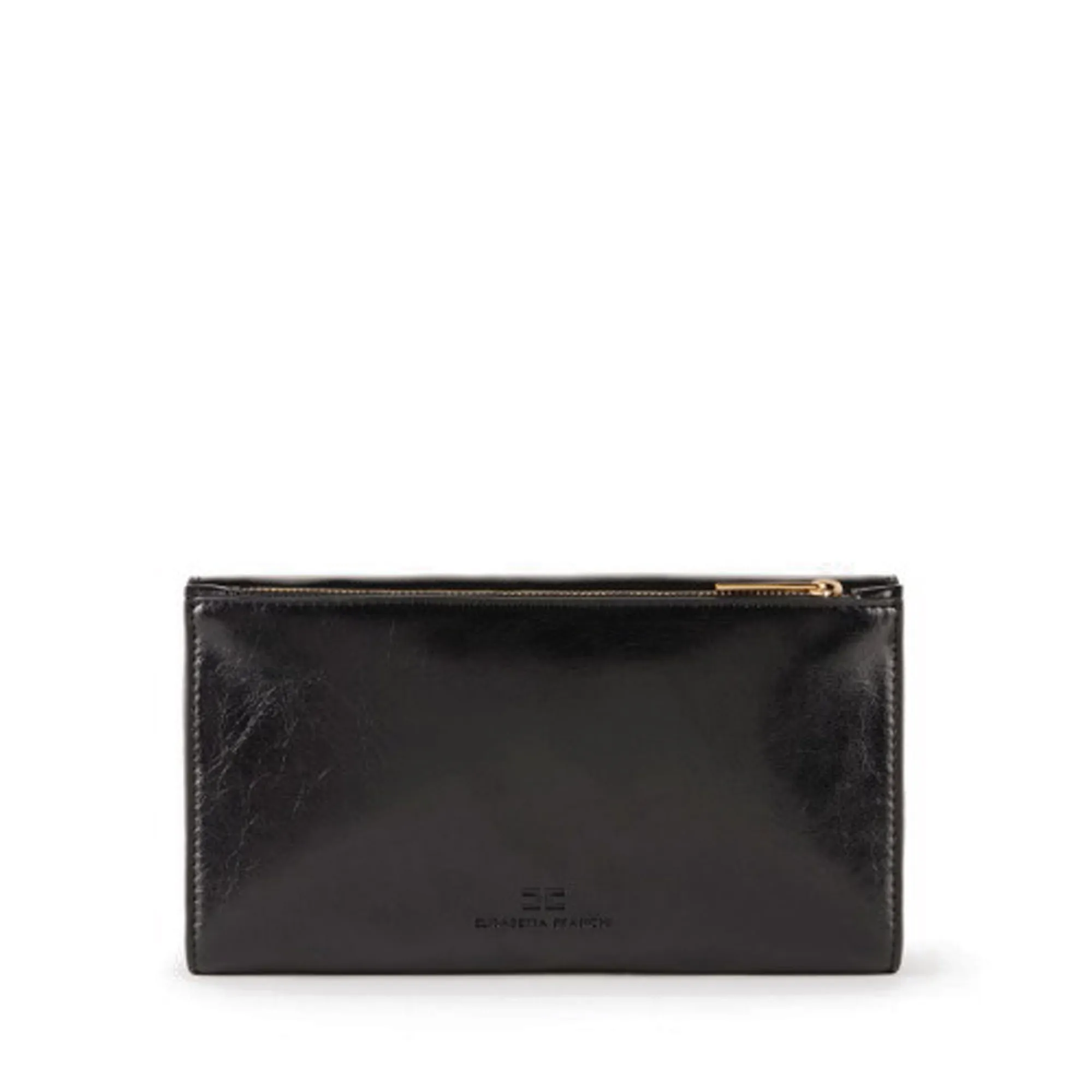 Elisabetta Franchi Portafoglio Con Dettagli Logo Nero Pf65A61E2 179755