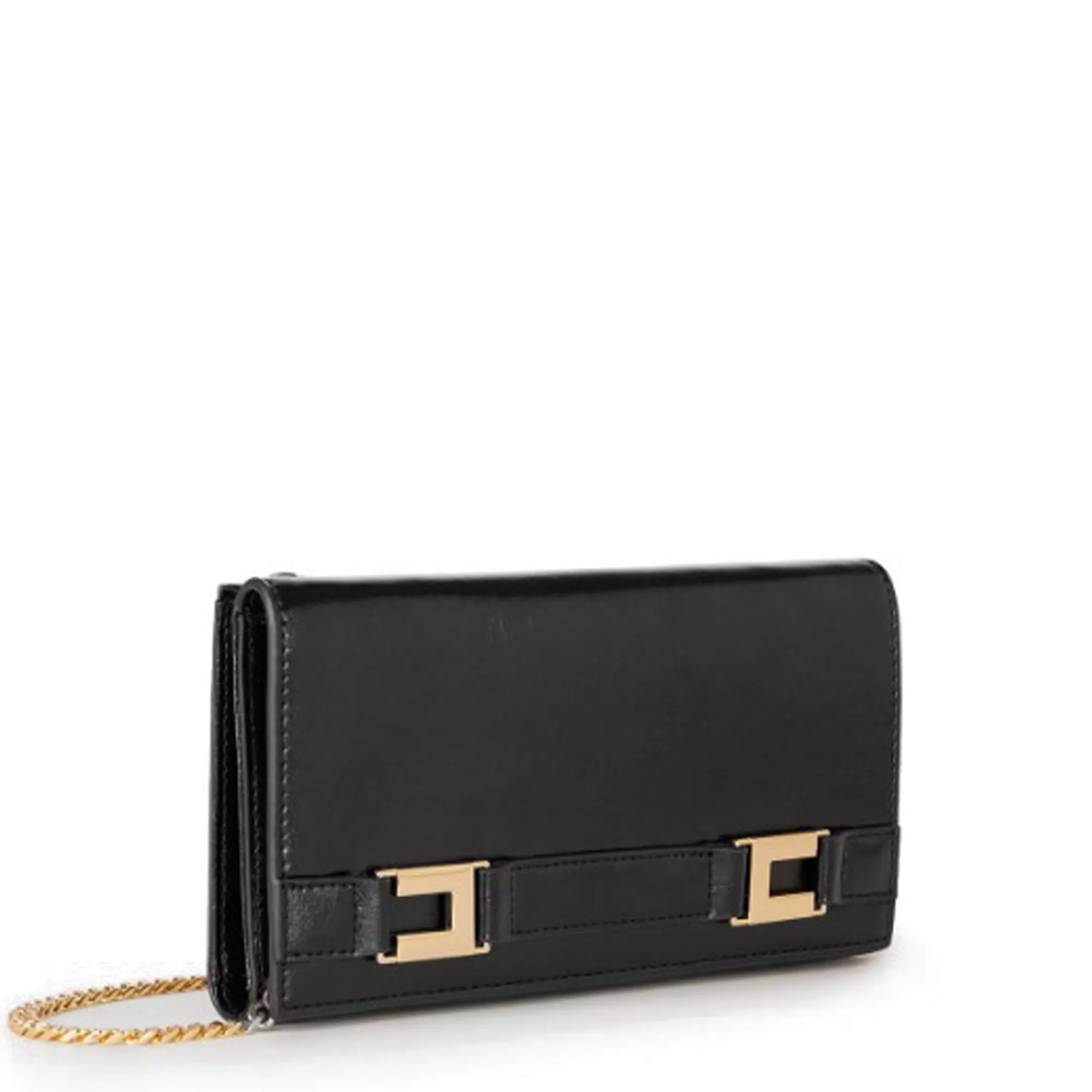 Elisabetta Franchi Portafoglio Con Dettagli Logo Nero Pf65A61E2 179756