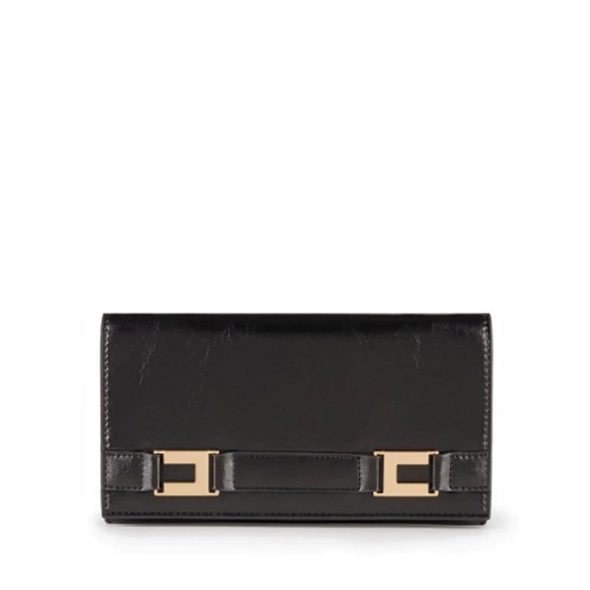 Elisabetta Franchi Portafoglio Con Dettagli Logo Nero Pf65A61E2 179757