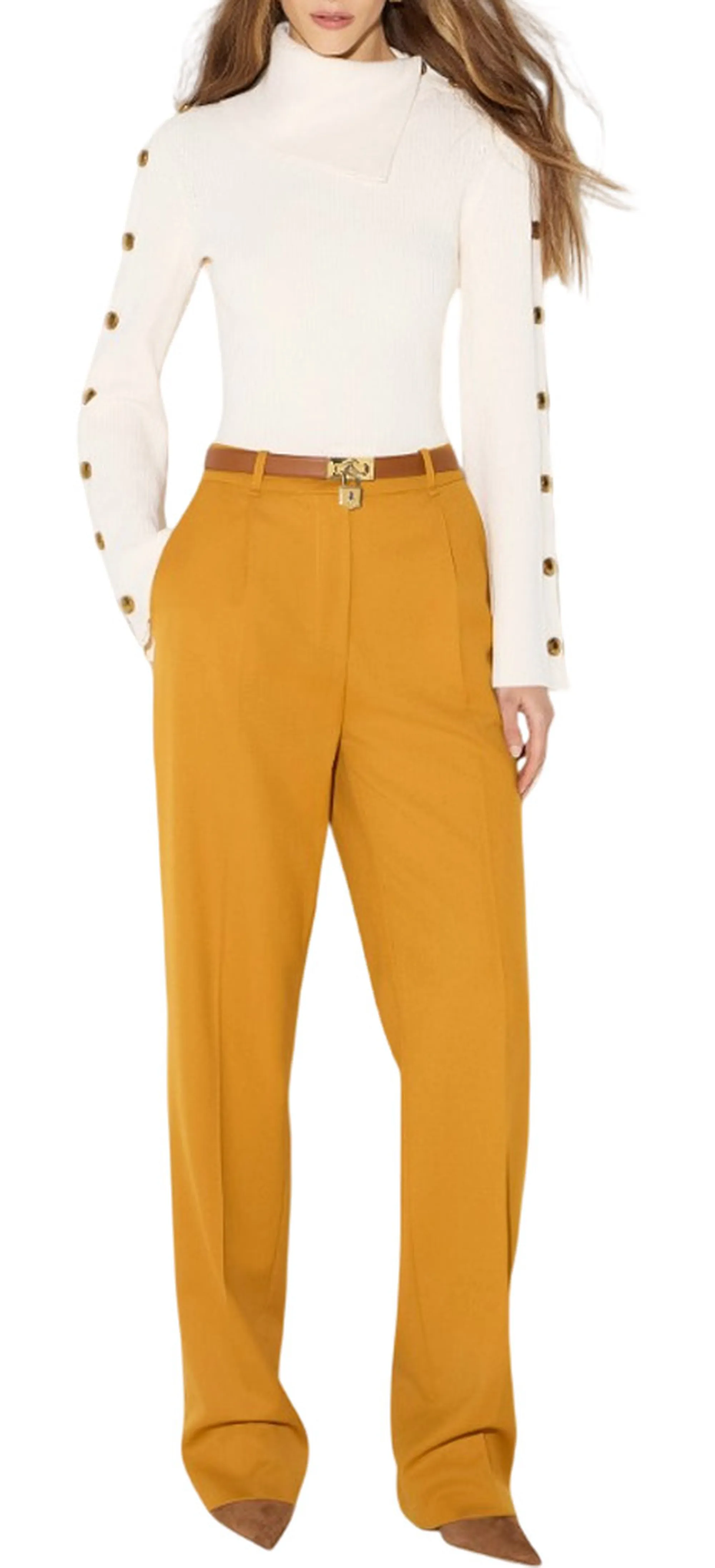 Elisabetta Franchi B'Knit Sweater With Jewel Buttons' Butter Mk03S66E2 185102