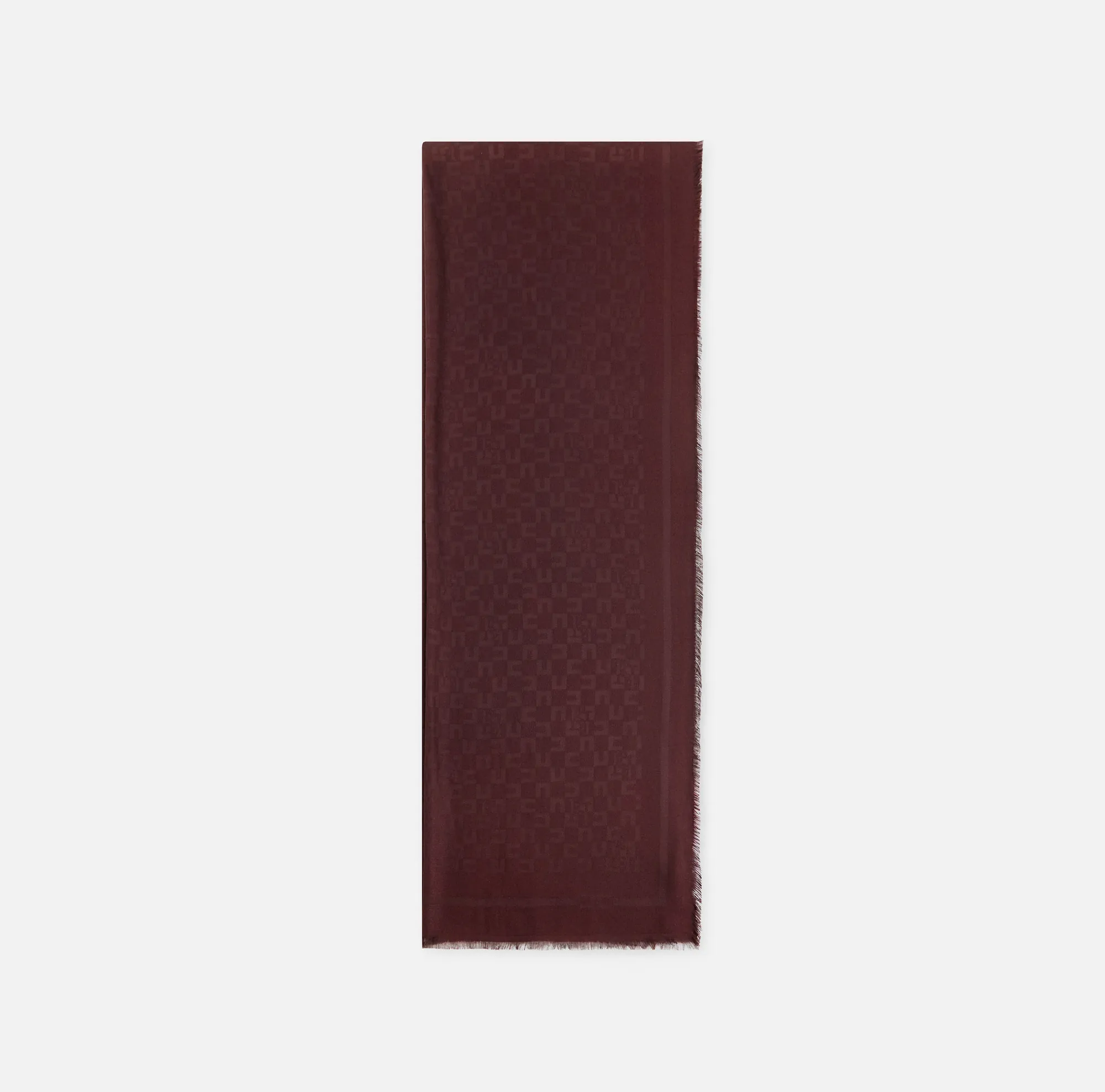 Elisabetta Franchi B'Scarf With Logo Pattern' Merlot Sc11F56E2 153182