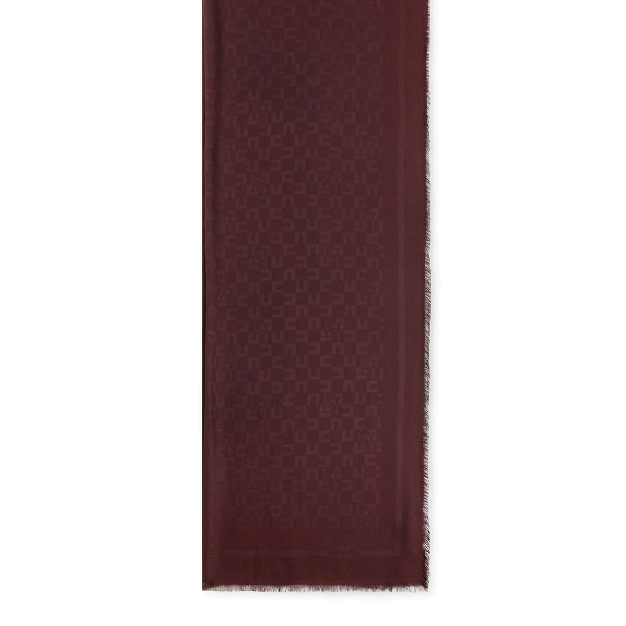 Elisabetta Franchi Sciarpa Con Pattern Logo Merlot Sc11F56E2 153506