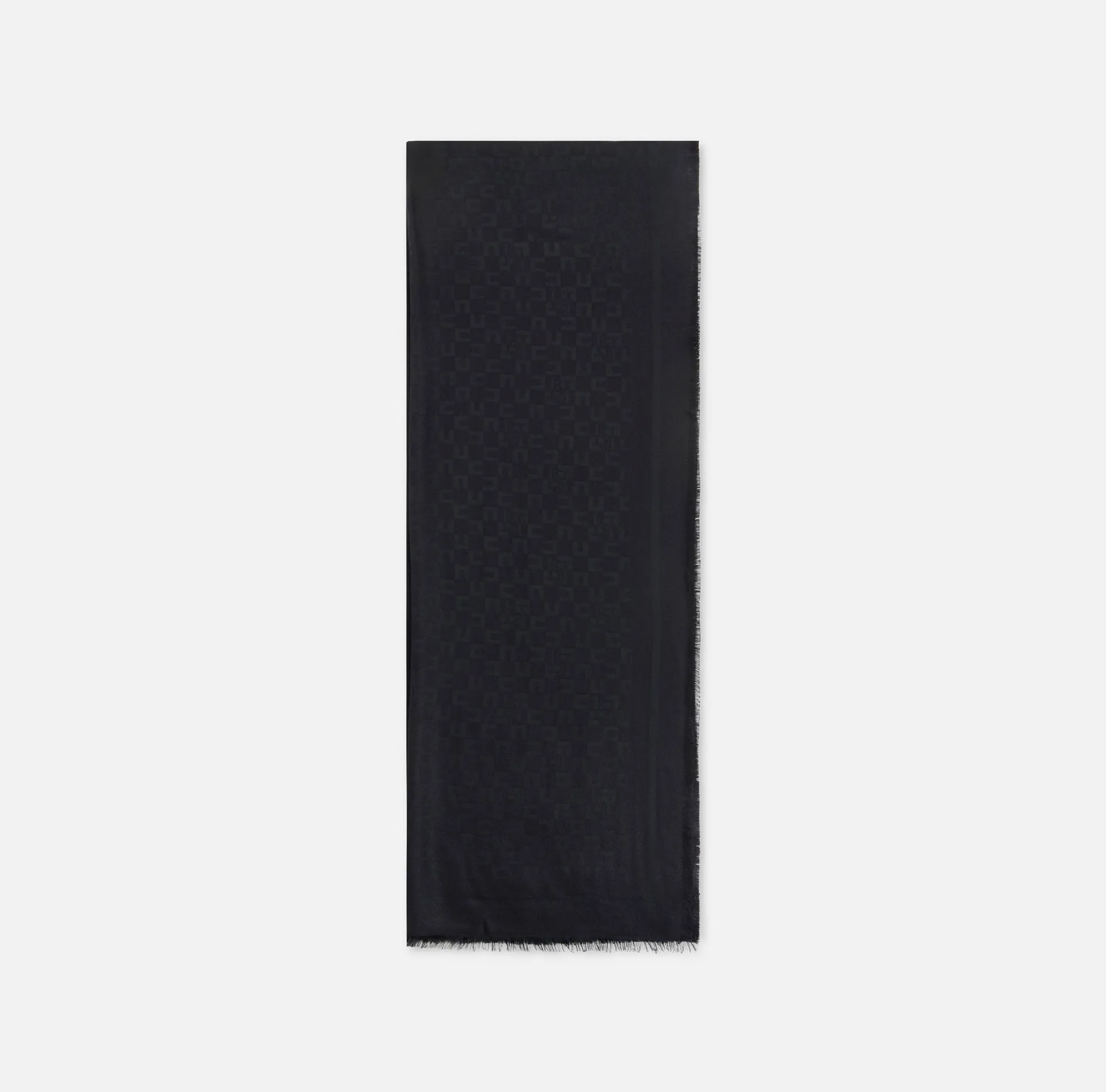 Elisabetta Franchi B'Scarf With Logo Pattern' Black Sc11F56E2 153181