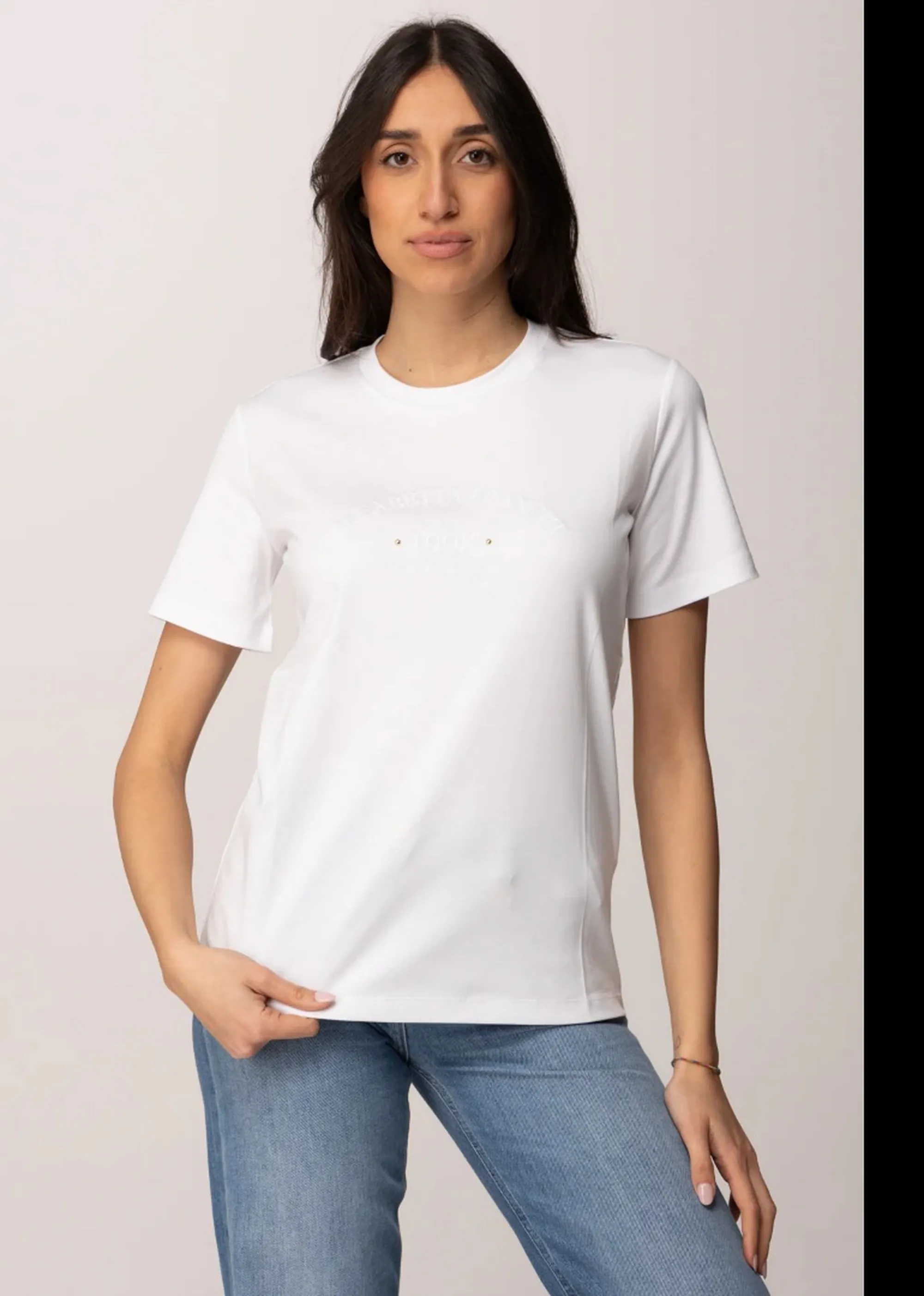 Elisabetta Franchi T-Shirt Gesso Ma01761E2 172275