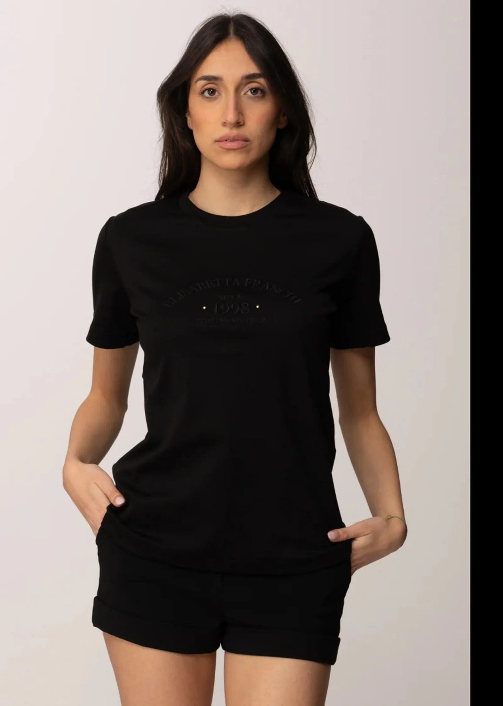 Elisabetta Franchi T-Shirt Nero Ma01761E2 172271