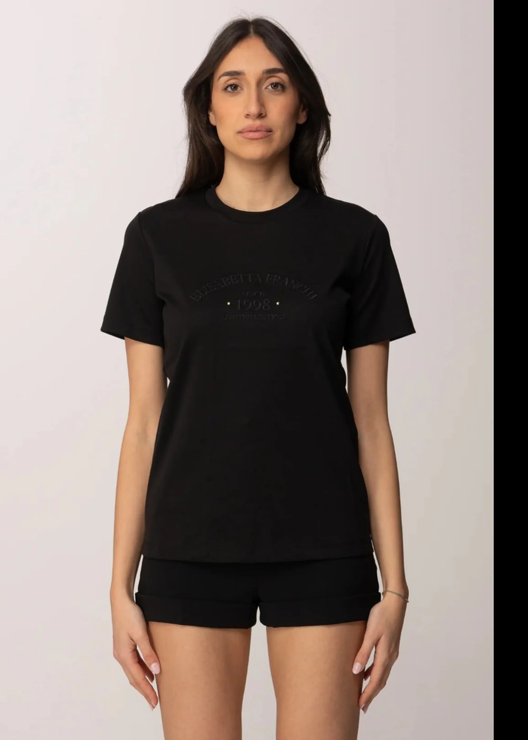 Elisabetta Franchi T-Shirt Nero Ma01761E2 172272