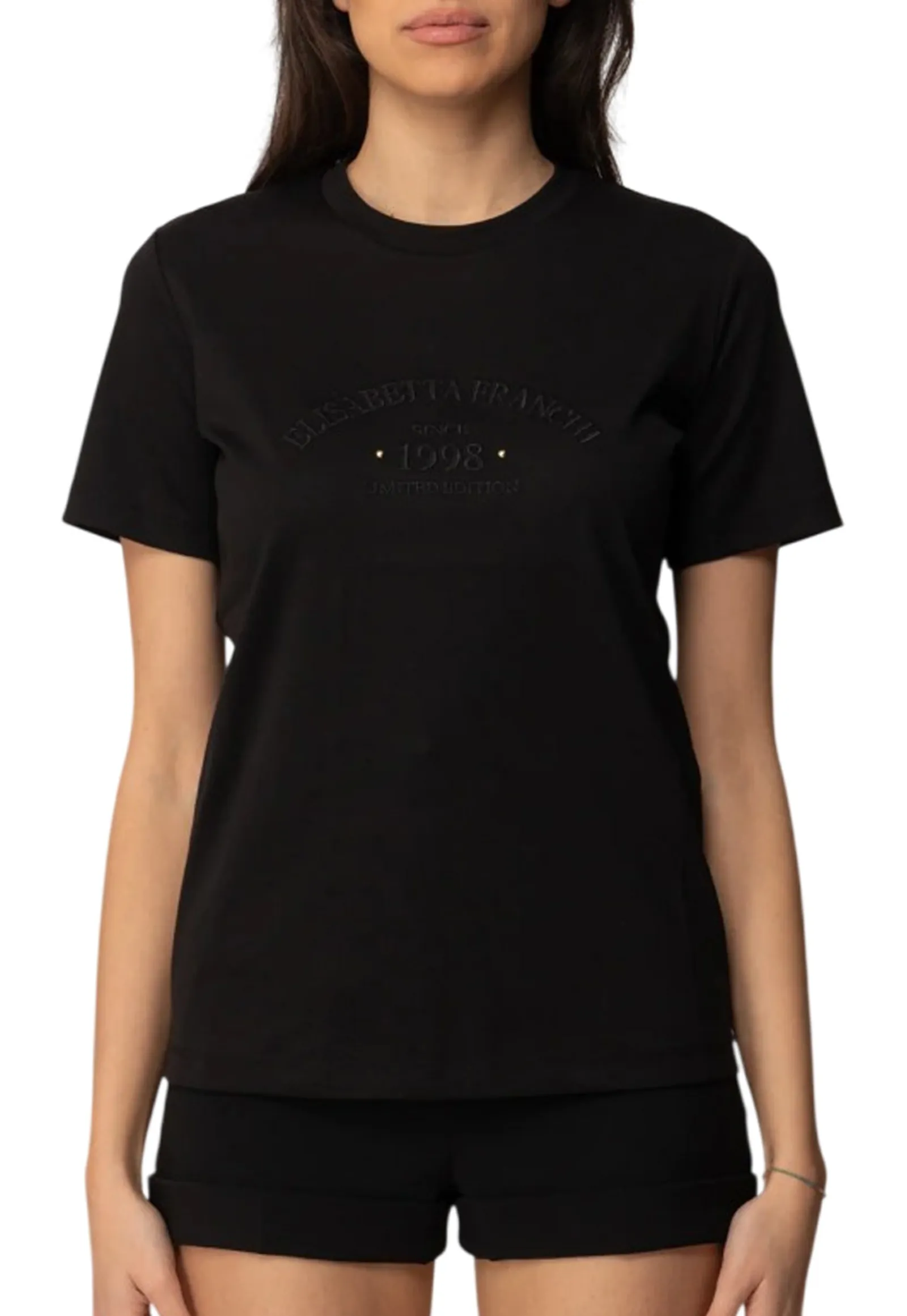 Elisabetta Franchi T-Shirt Nero Ma01761E2 178120