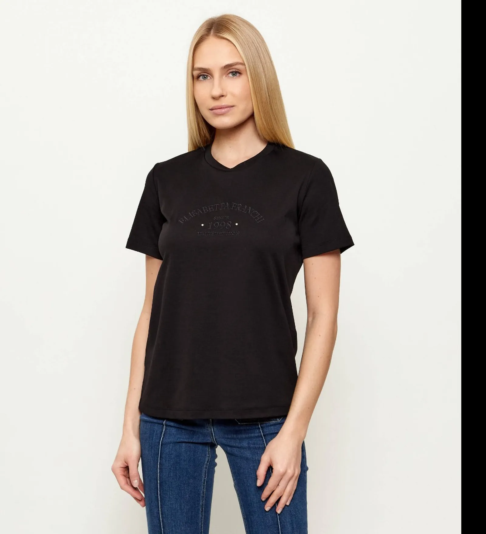 Elisabetta Franchi T-Shirt Nero Ma01761E2 183556