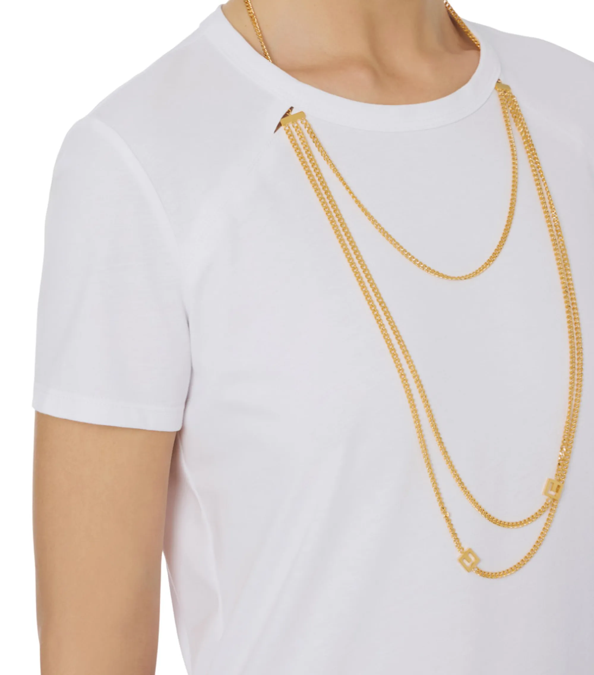 Elisabetta Franchi B'Jersey T-Shirt With Jewel Accessory' Gesso Ma00956E2 153639