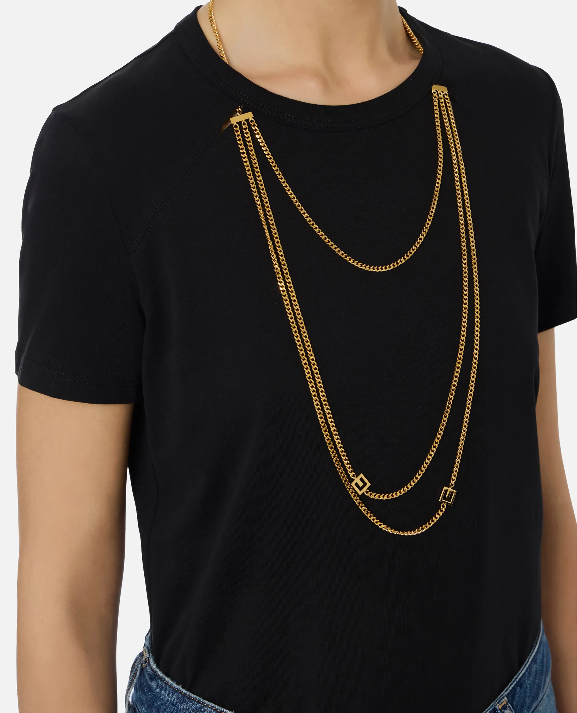 Elisabetta Franchi B'Jersey T-Shirt With Jewel Accessory' Black Ma00956E2 153141