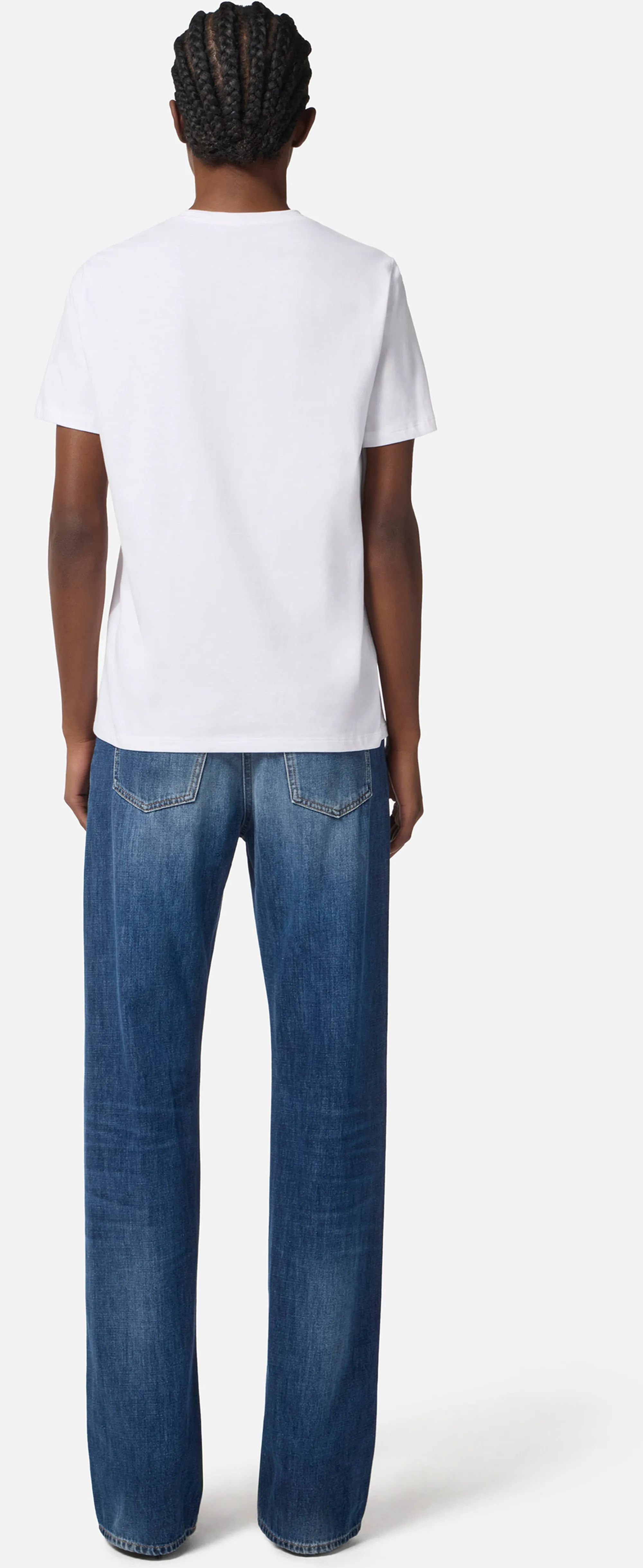 Elisabetta Franchi B'Cotton Jersey T-Shirt With Necklace' Gesso Ma02856E2 153156