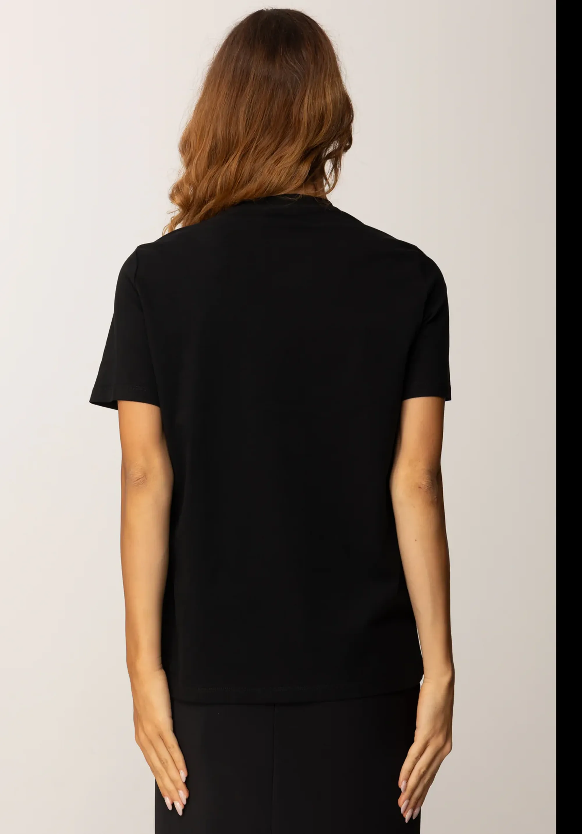 Elisabetta Franchi B'Cotton Jersey T-Shirt With Necklace' Black Ma02856E2 153161