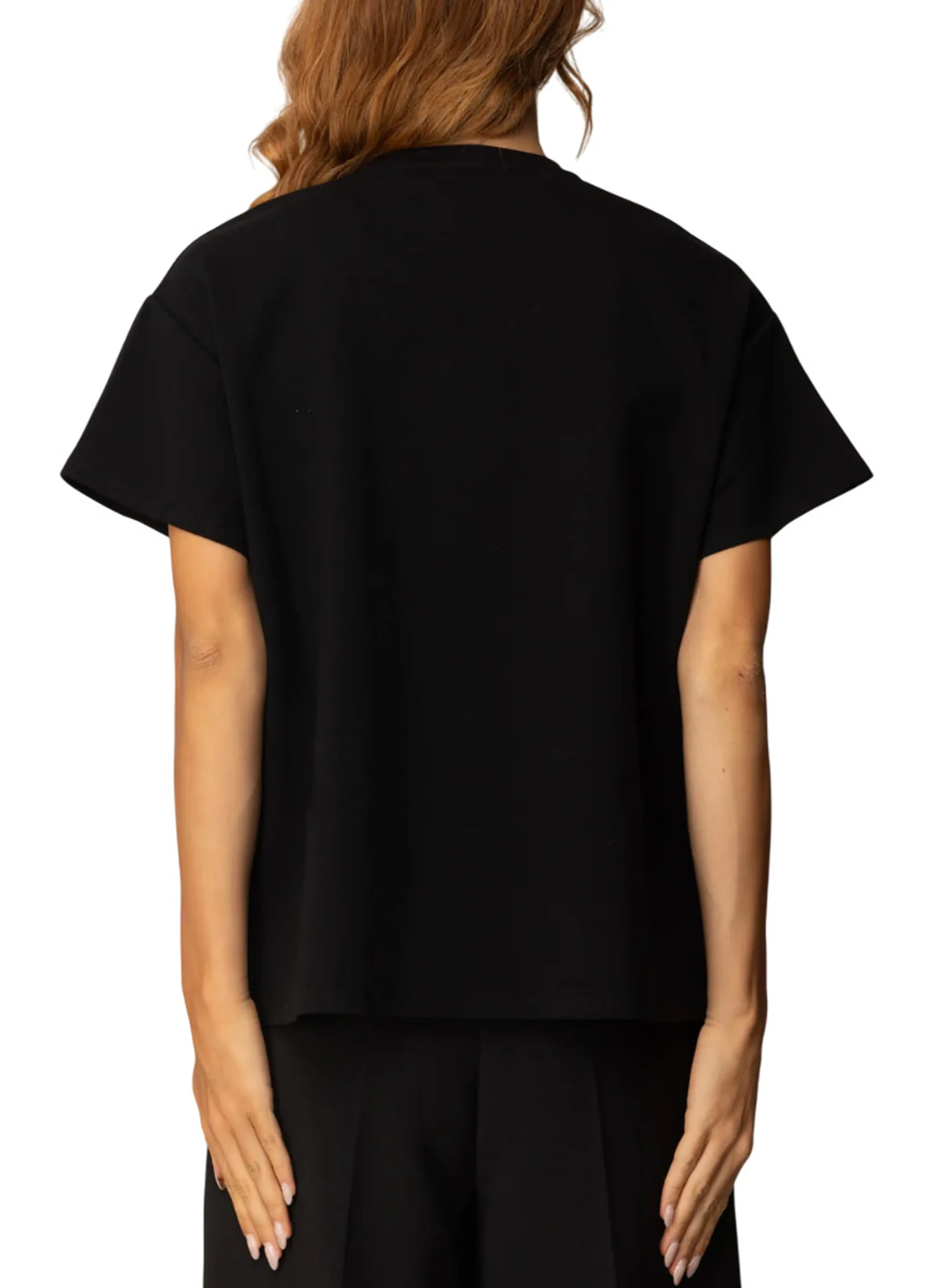 Elisabetta Franchi B'Heavy Cotton Jersey T-Shirt With Logo' Ma02256E2 153631