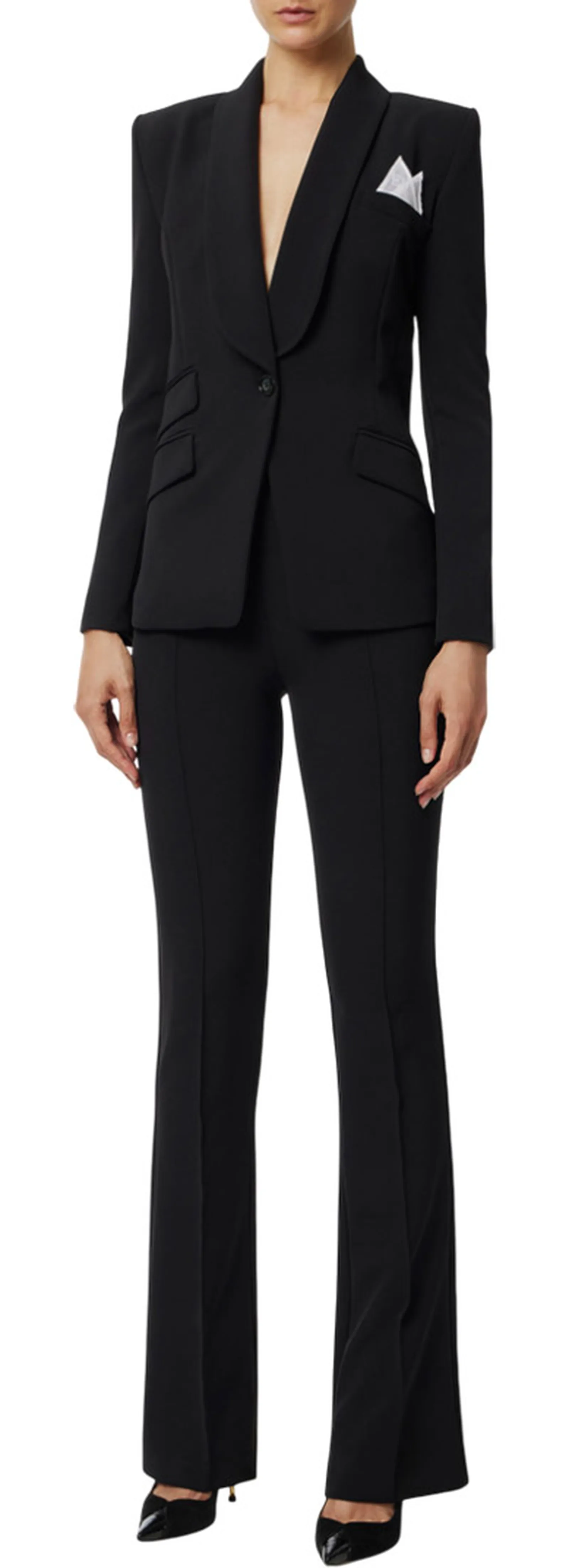 Elisabetta Franchi Tailleur In Crepe Tp00156E2 153496