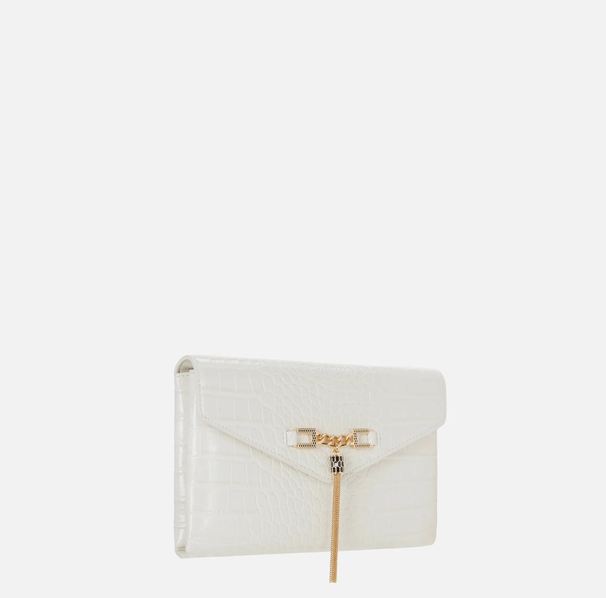 Elisabetta Franchi Tracolla Con Catena Groumette Milk Bs56A57E2 152961