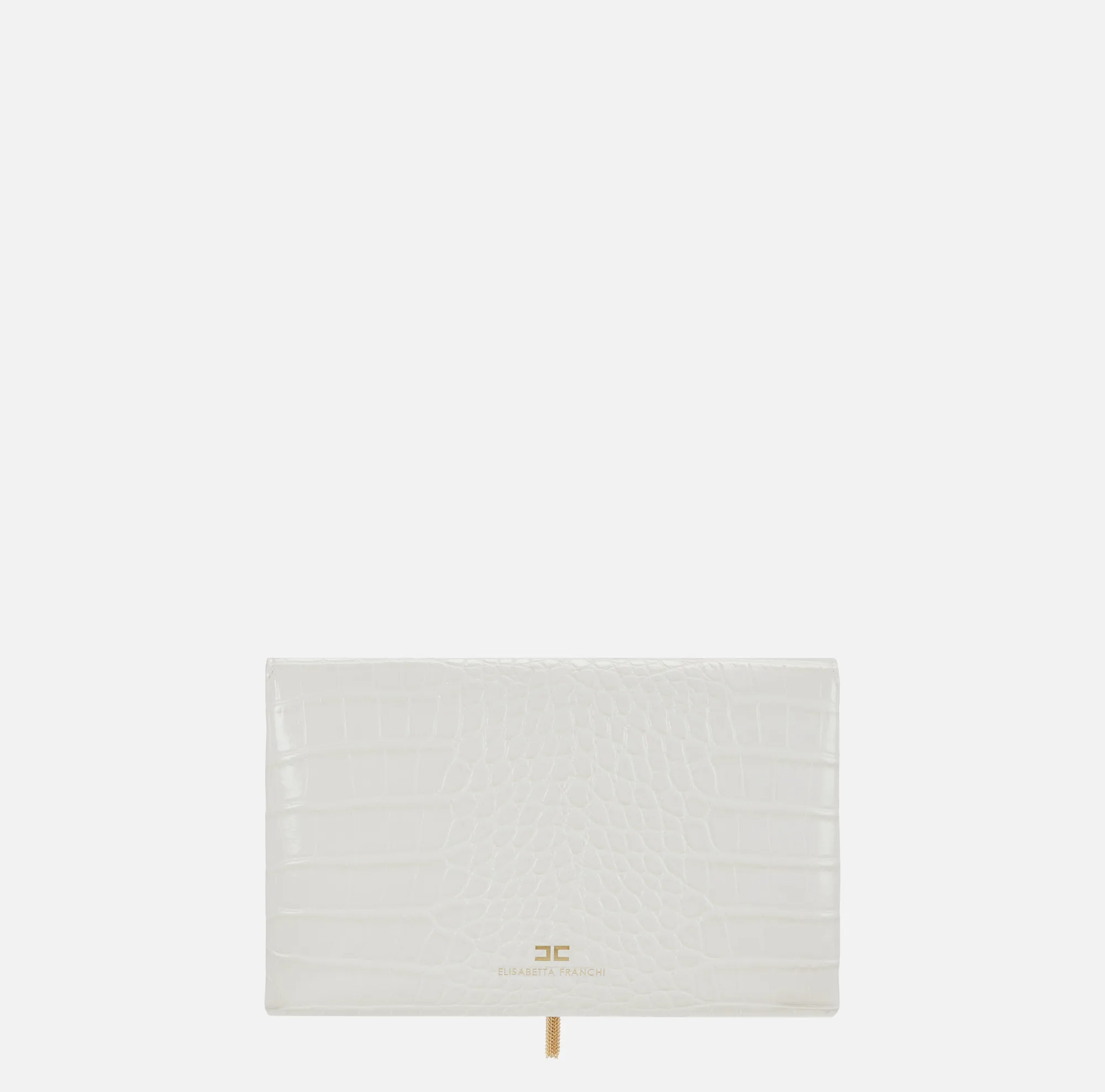 Elisabetta Franchi Tracolla Con Catena Groumette Milk Bs56A57E2 152962