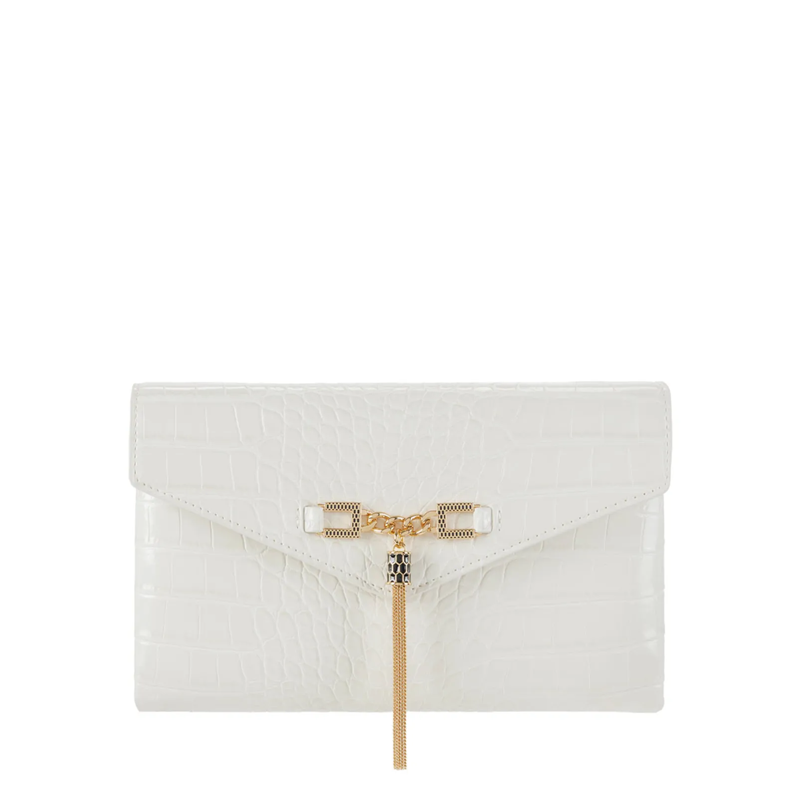 Elisabetta Franchi Tracolla Con Catena Groumette Milk Bs56A57E2 153800