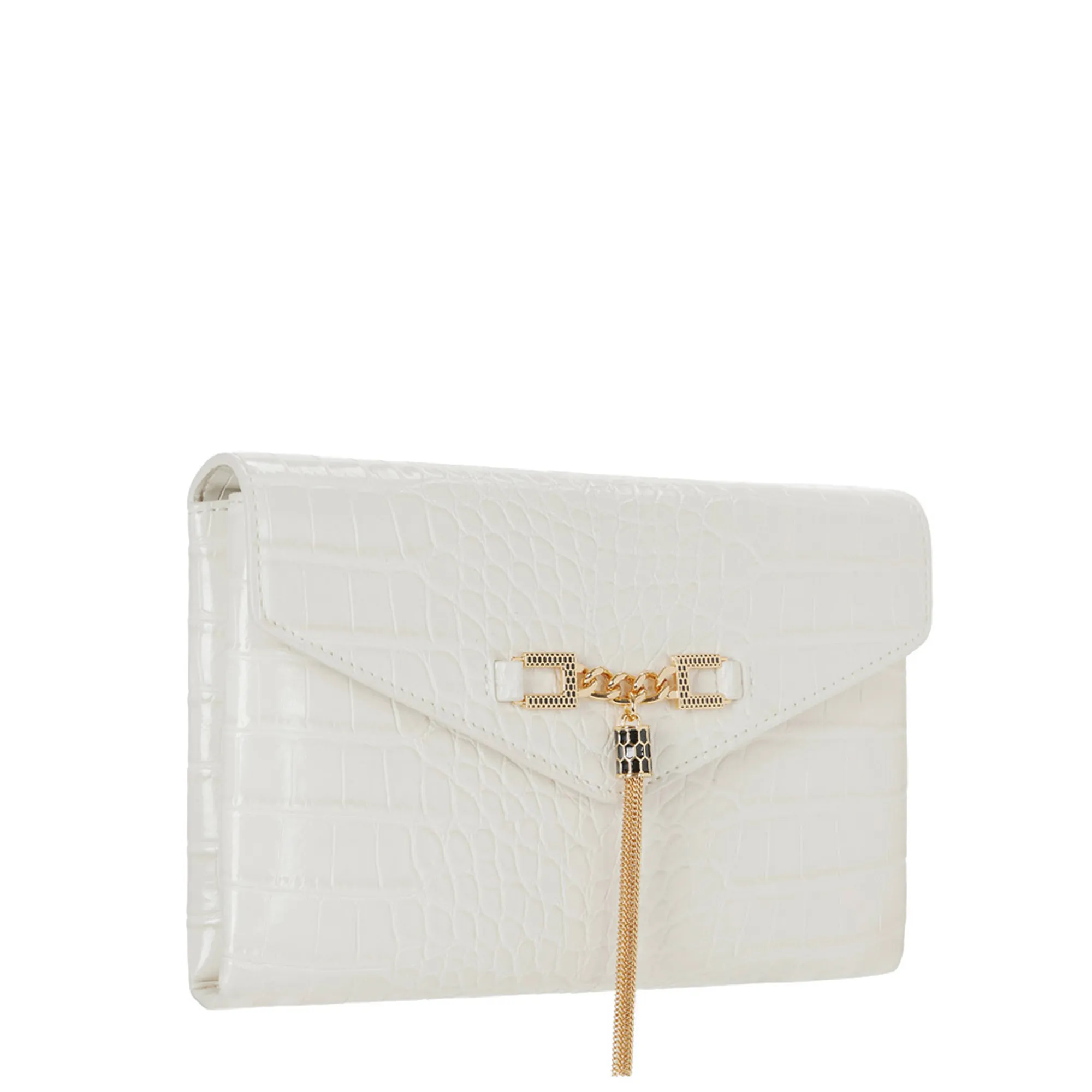 Elisabetta Franchi B'Shoulder Strap With Groumette Chain' Milk Bs56A57E2 153804