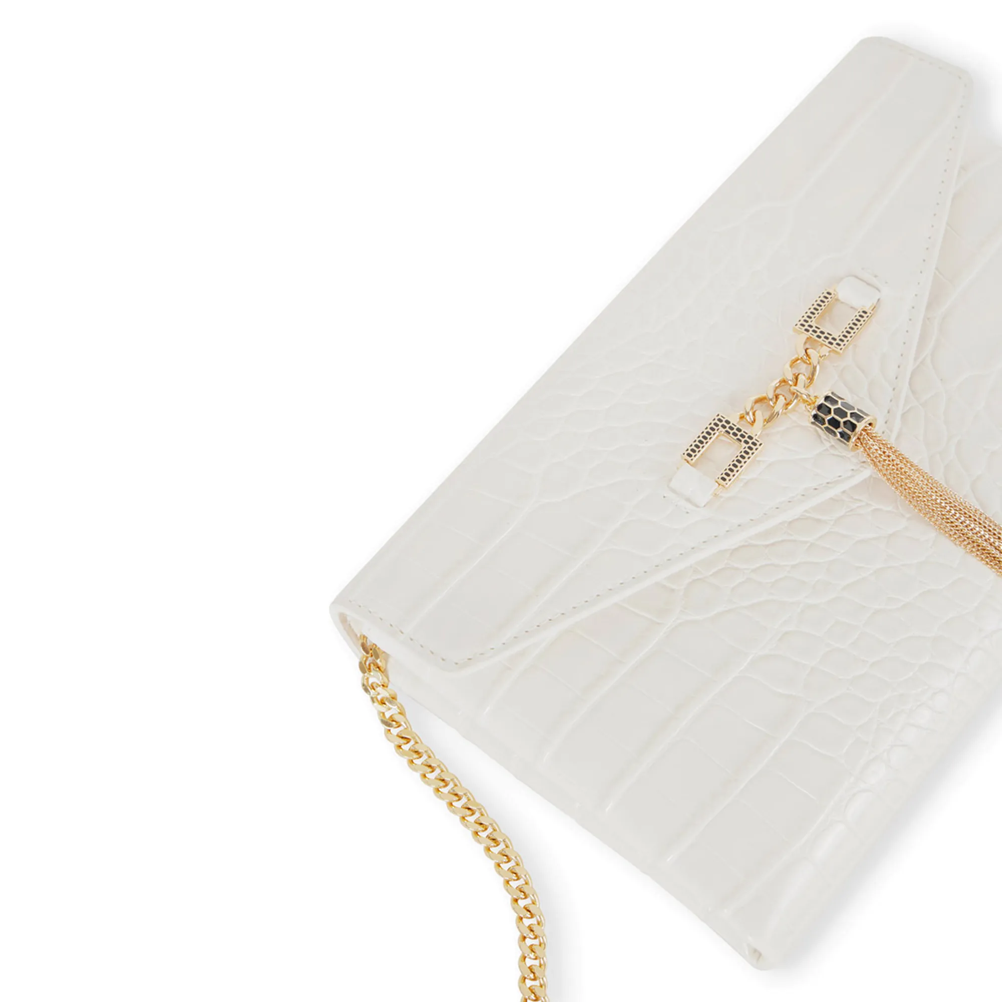 Elisabetta Franchi B'Shoulder Strap With Groumette Chain' Milk Bs56A57E2 153805