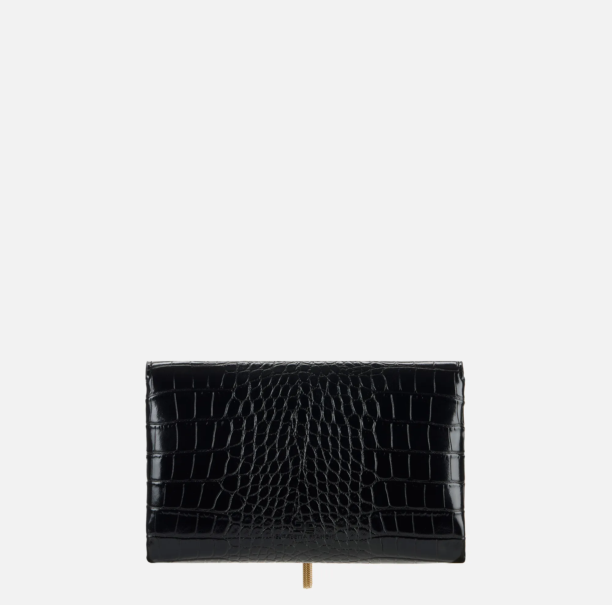 Elisabetta Franchi Tracolla Con Catena Groumette Nero Bs56A57E2 152959