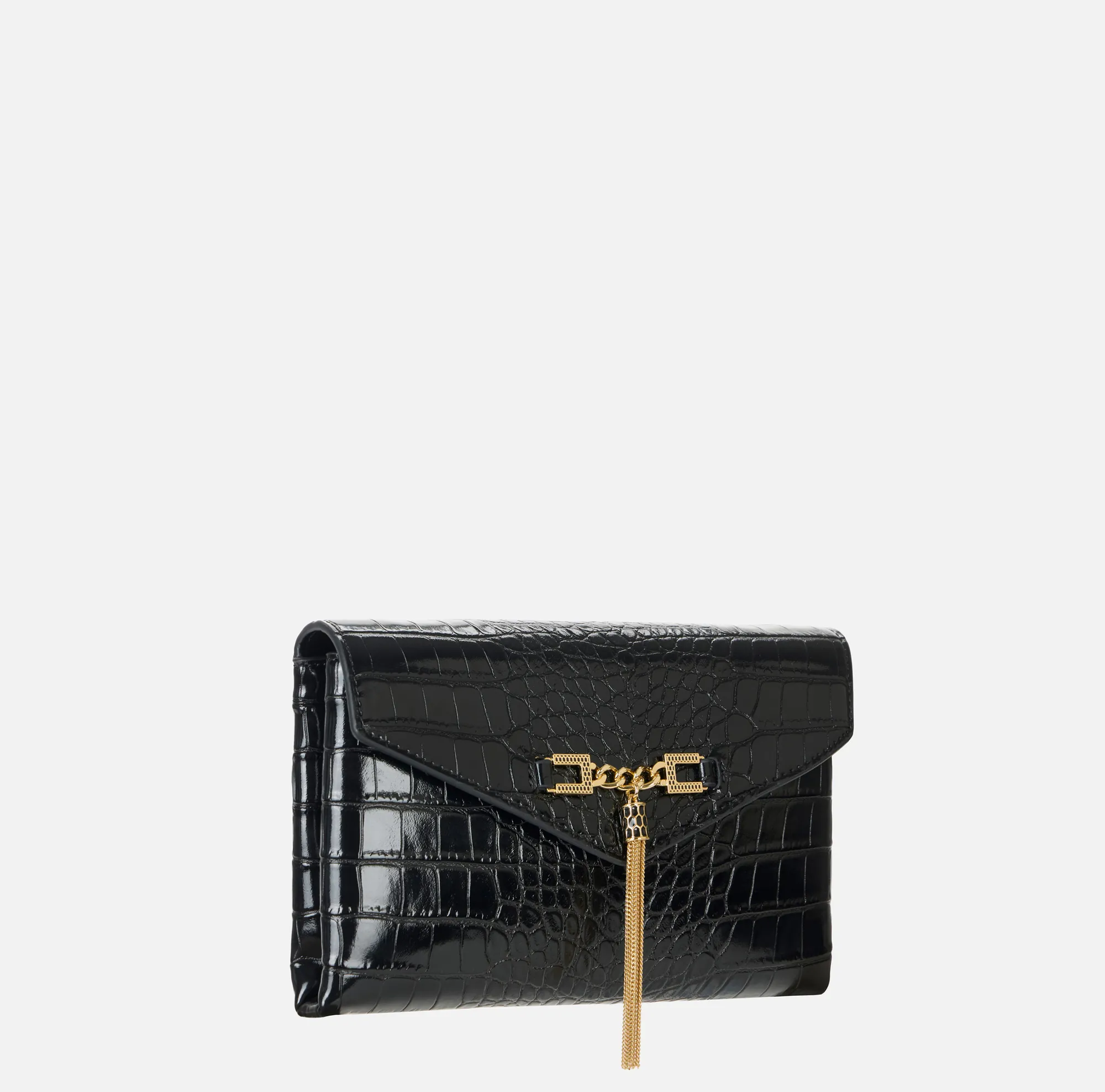 Elisabetta Franchi Tracolla Con Catena Groumette Nero Bs56A57E2 152963