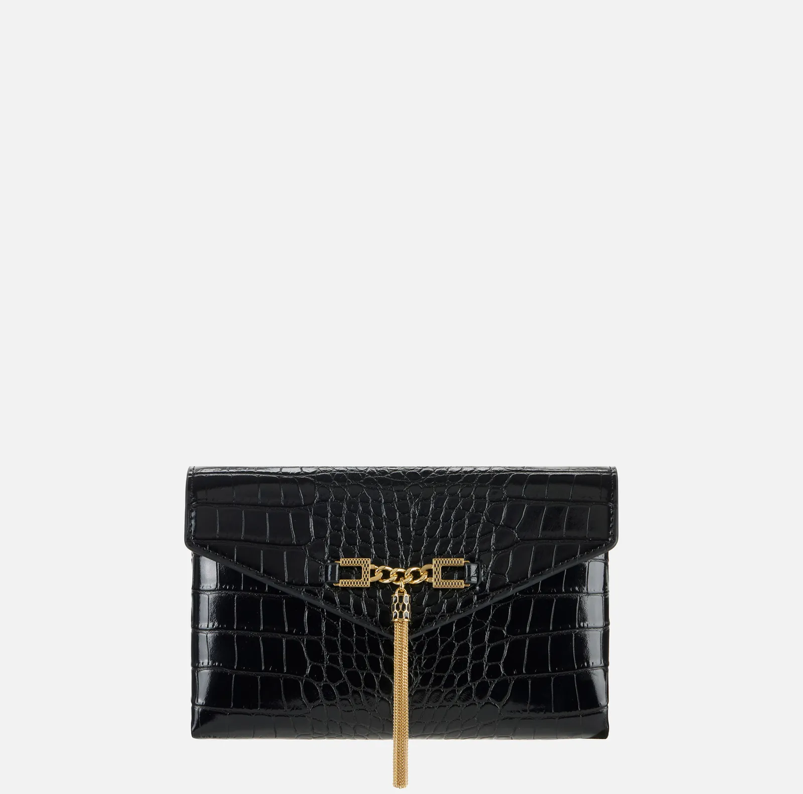 Elisabetta Franchi Tracolla Con Catena Groumette Nero Bs56A57E2 152966