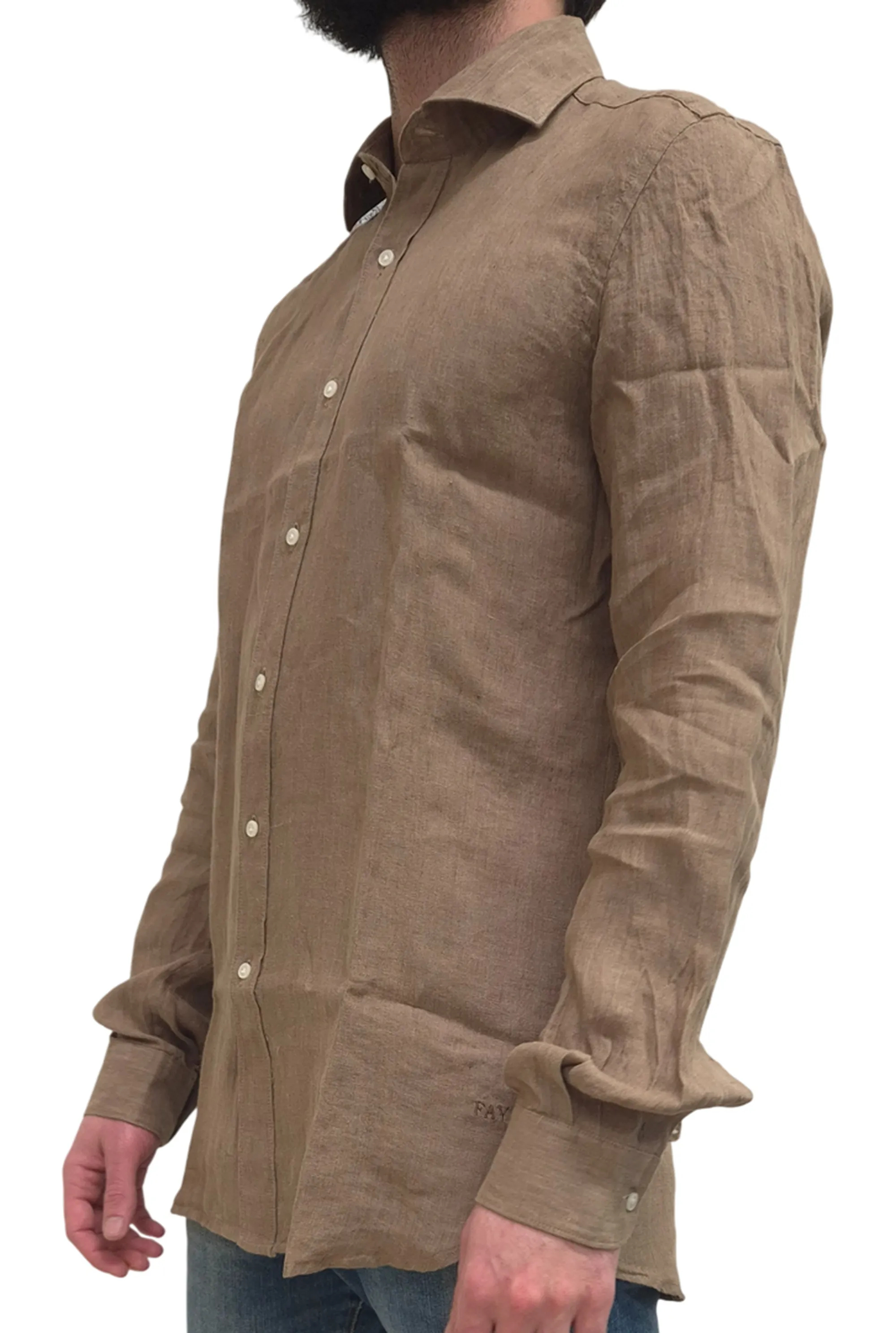Fay Camicia Marrone Ncma152259Lzcgc809 183190