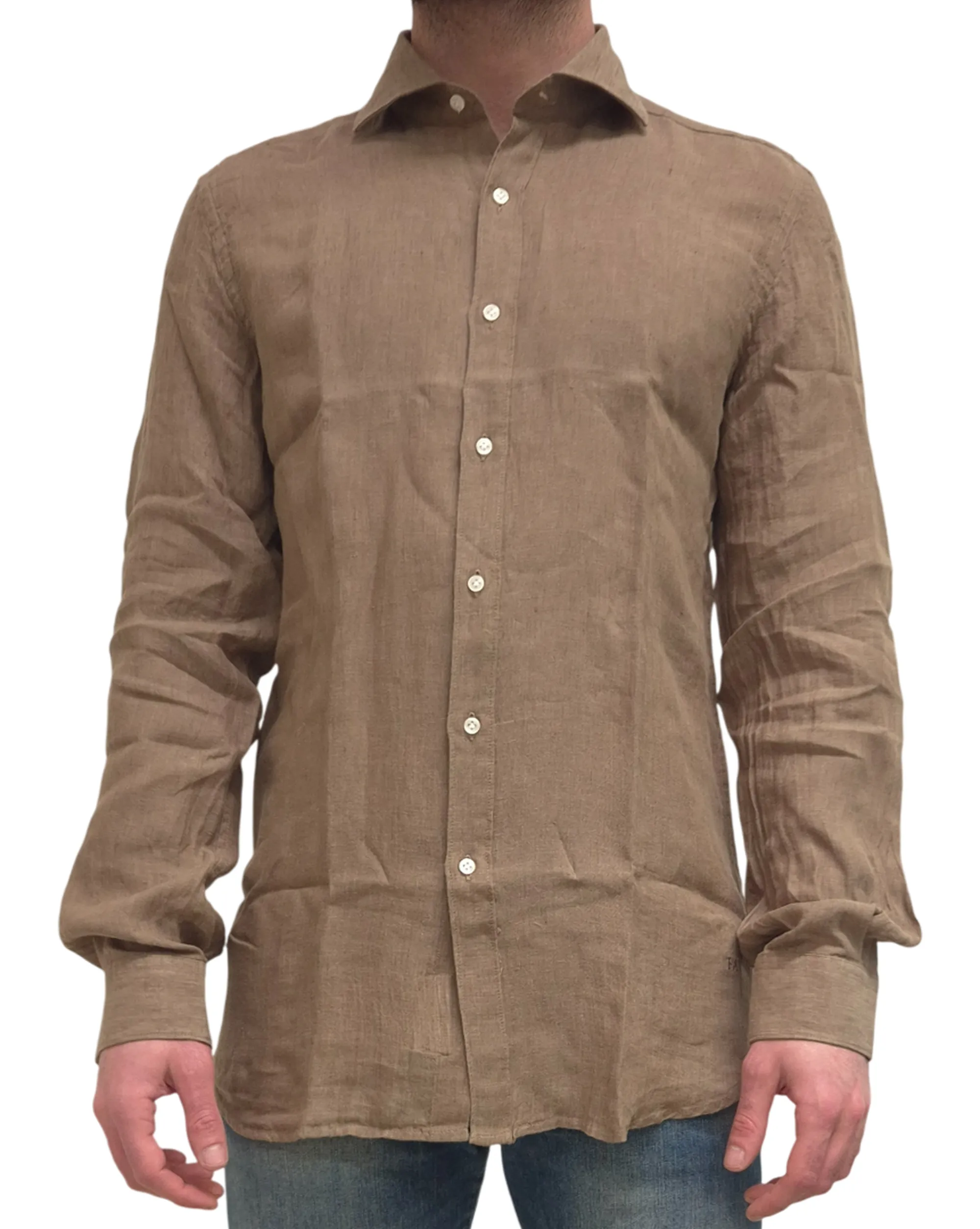 Fay Camicia Marrone Ncma152259Lzcgc809 183191