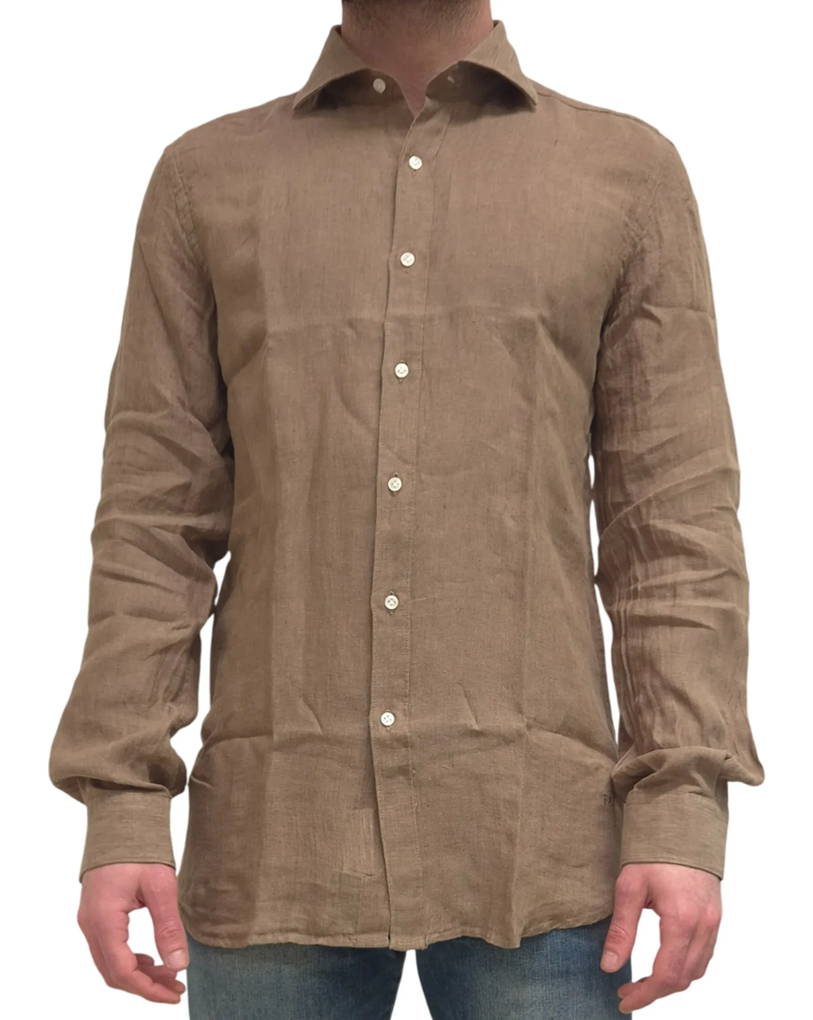 Fay Camicia Marrone Ncma152259Lzcgc809 183191