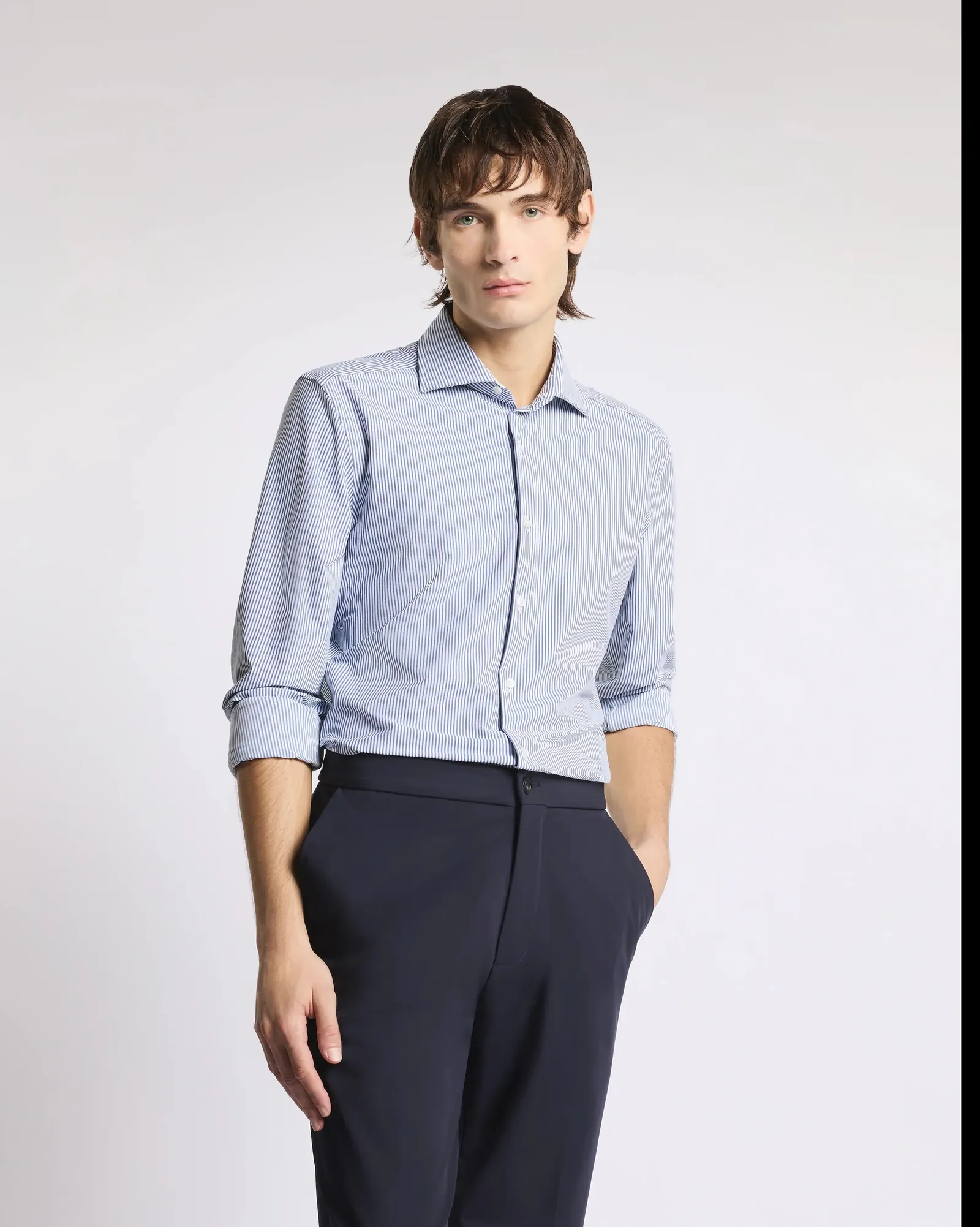 Fay Camicia In Jersey Blu Ncma152265Szbku807 171173