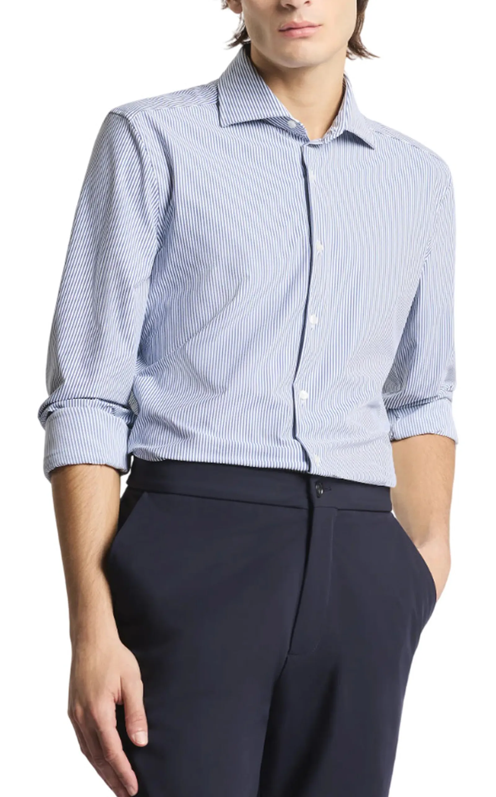 Fay Camicia In Jersey Blu Ncma152265Szbku807 178058