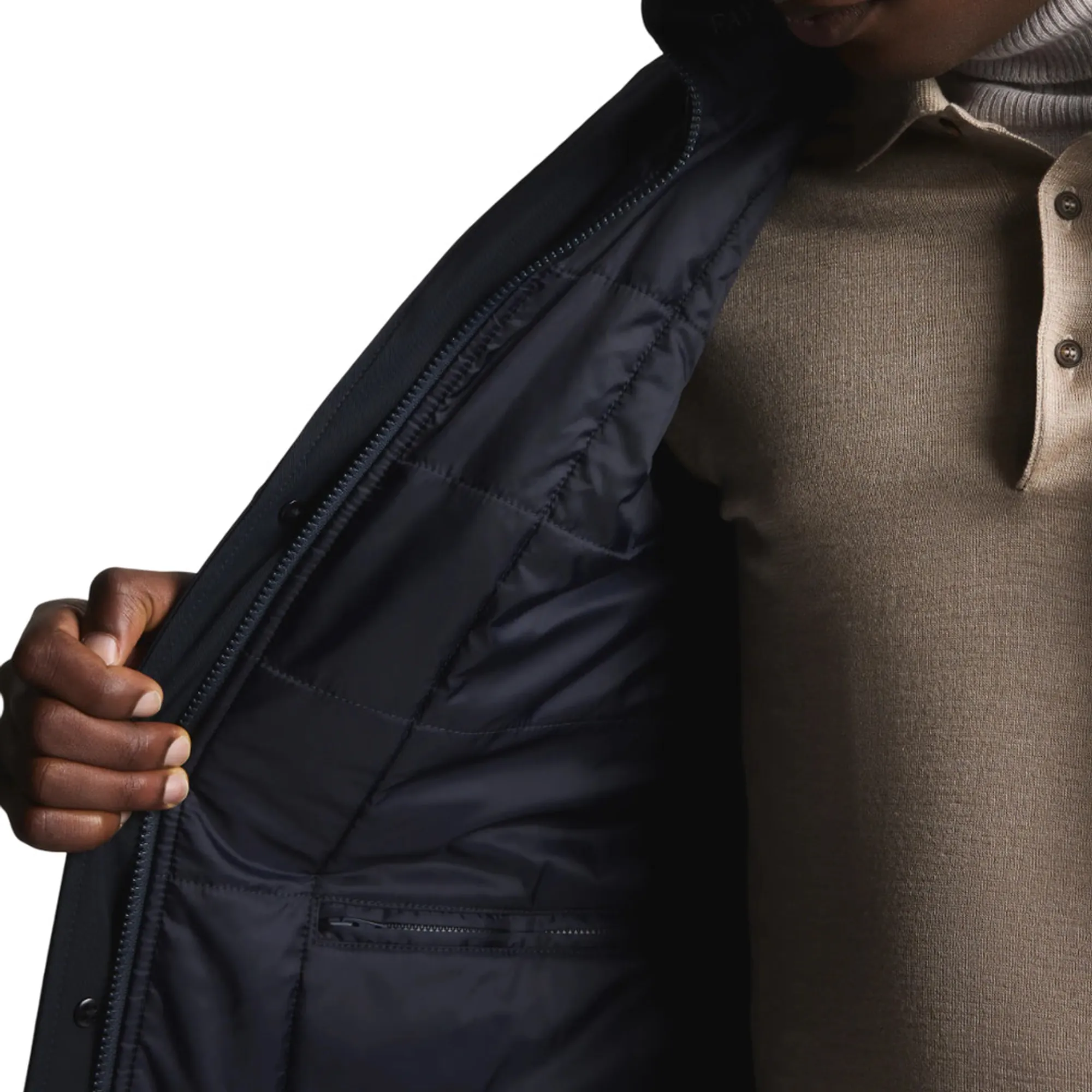 Fay Cappotto Double In Gabardine Stretch Blu Nam5351168Stoau807 158193