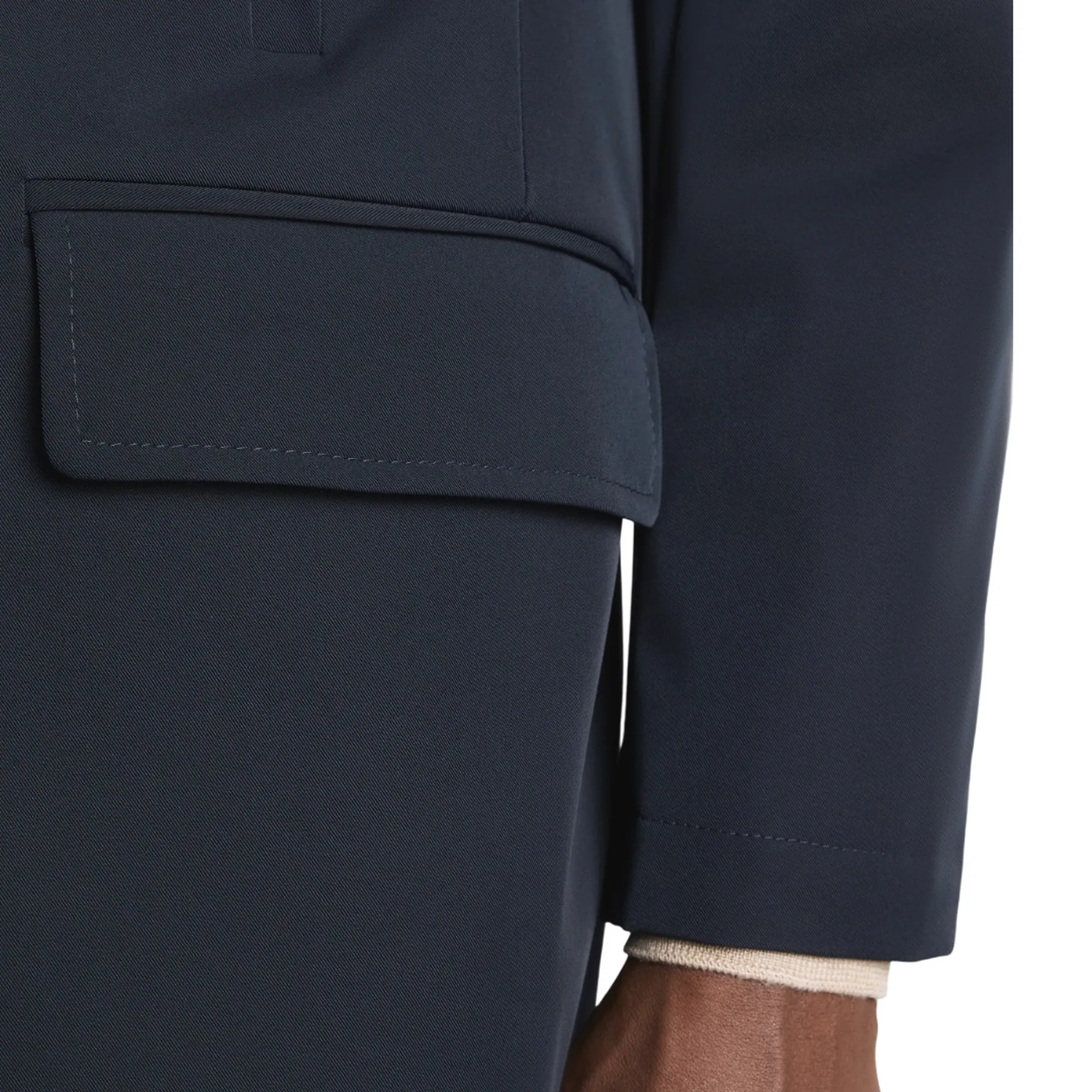 Fay Cappotto Double In Gabardine Stretch Blu Nam5351168Stoau807 158195