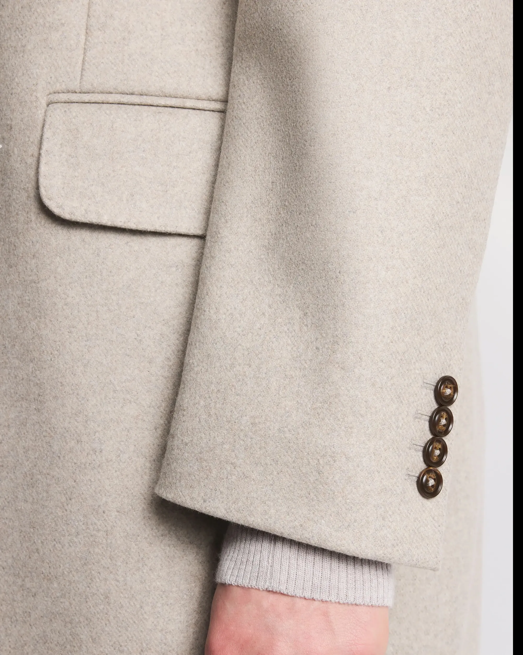 Fay B'Double Coat In Wool And Cashmere Cloth' Beige Nam53511390Gahc205 157318