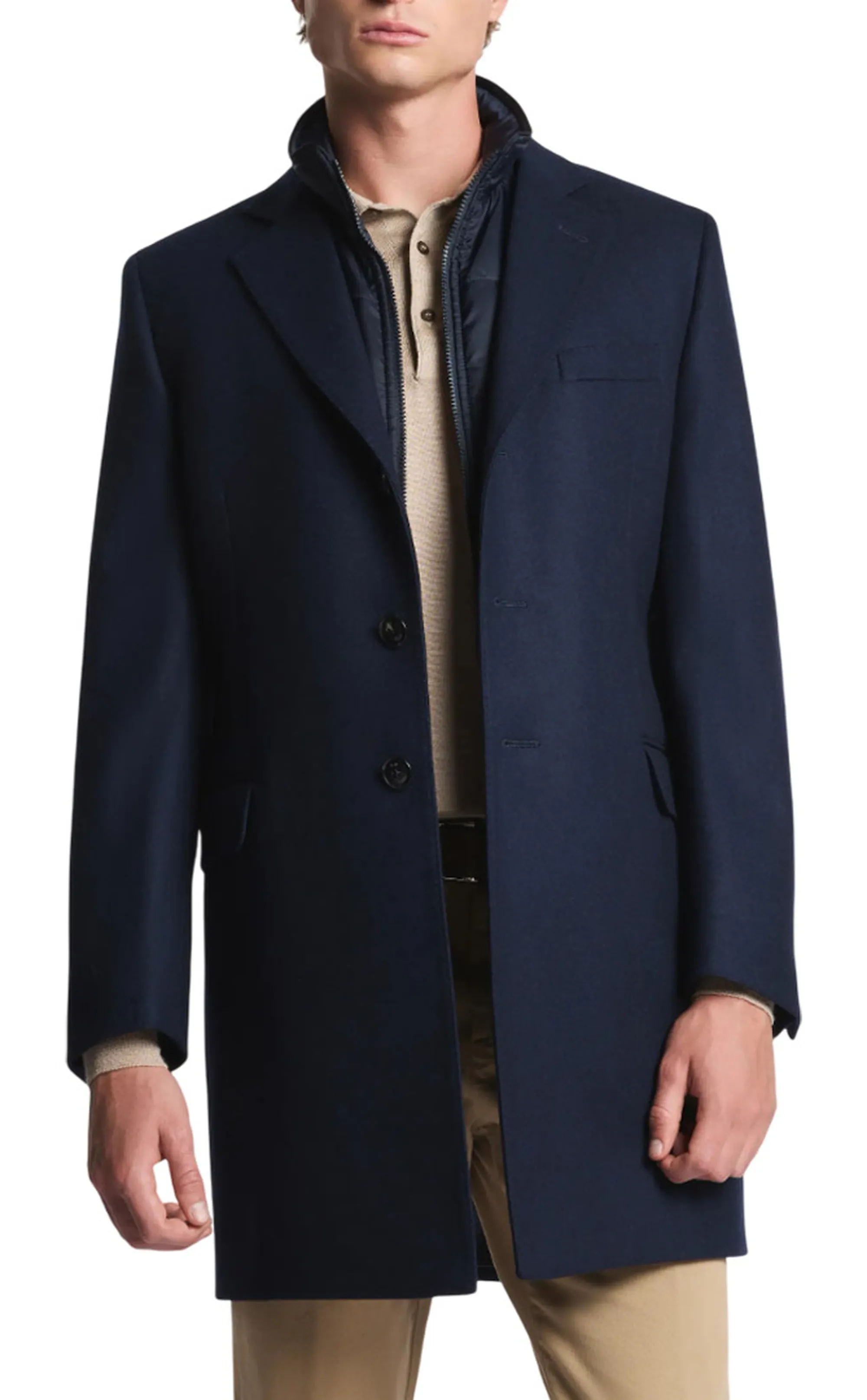 Fay B'Double Coat In Wool And Cashmere Cloth' Blu Nam53511390Gahu802 158169