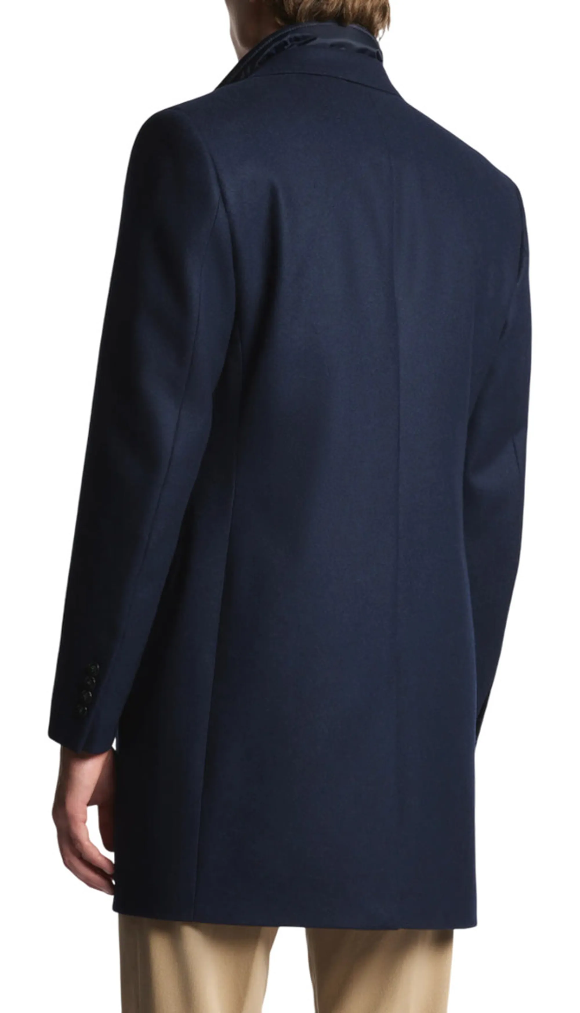 Fay B'Double Coat In Wool And Cashmere Cloth' Blu Nam53511390Gahu802 158171