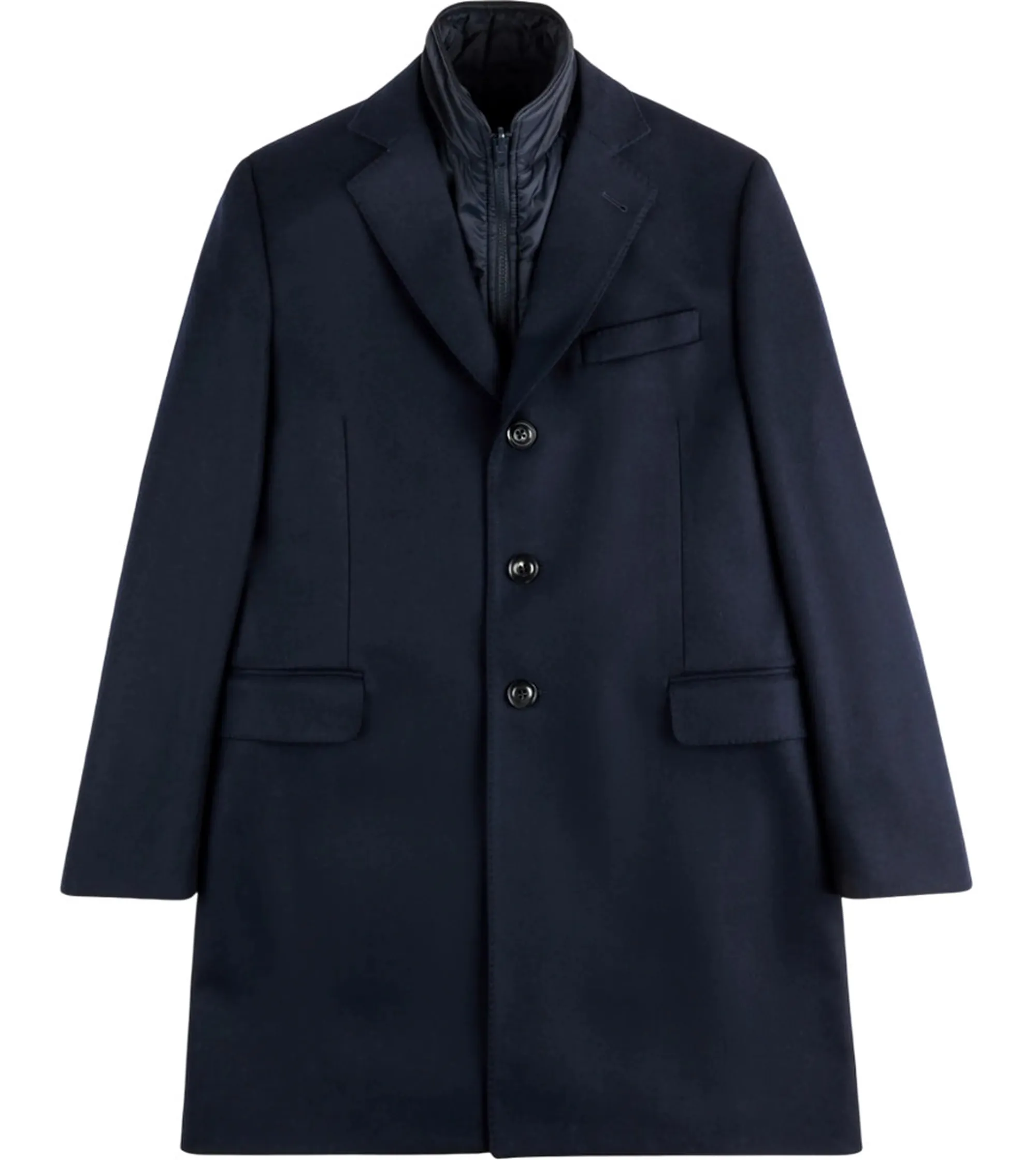 Fay B'Double Coat In Wool And Cashmere Cloth' Blu Nam53511390Gahu802 158176