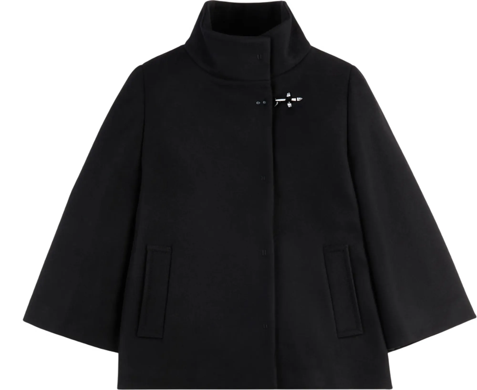 Fay Cappotto  In Panno Di Lana Nero Naw12514490Sglb999 157426