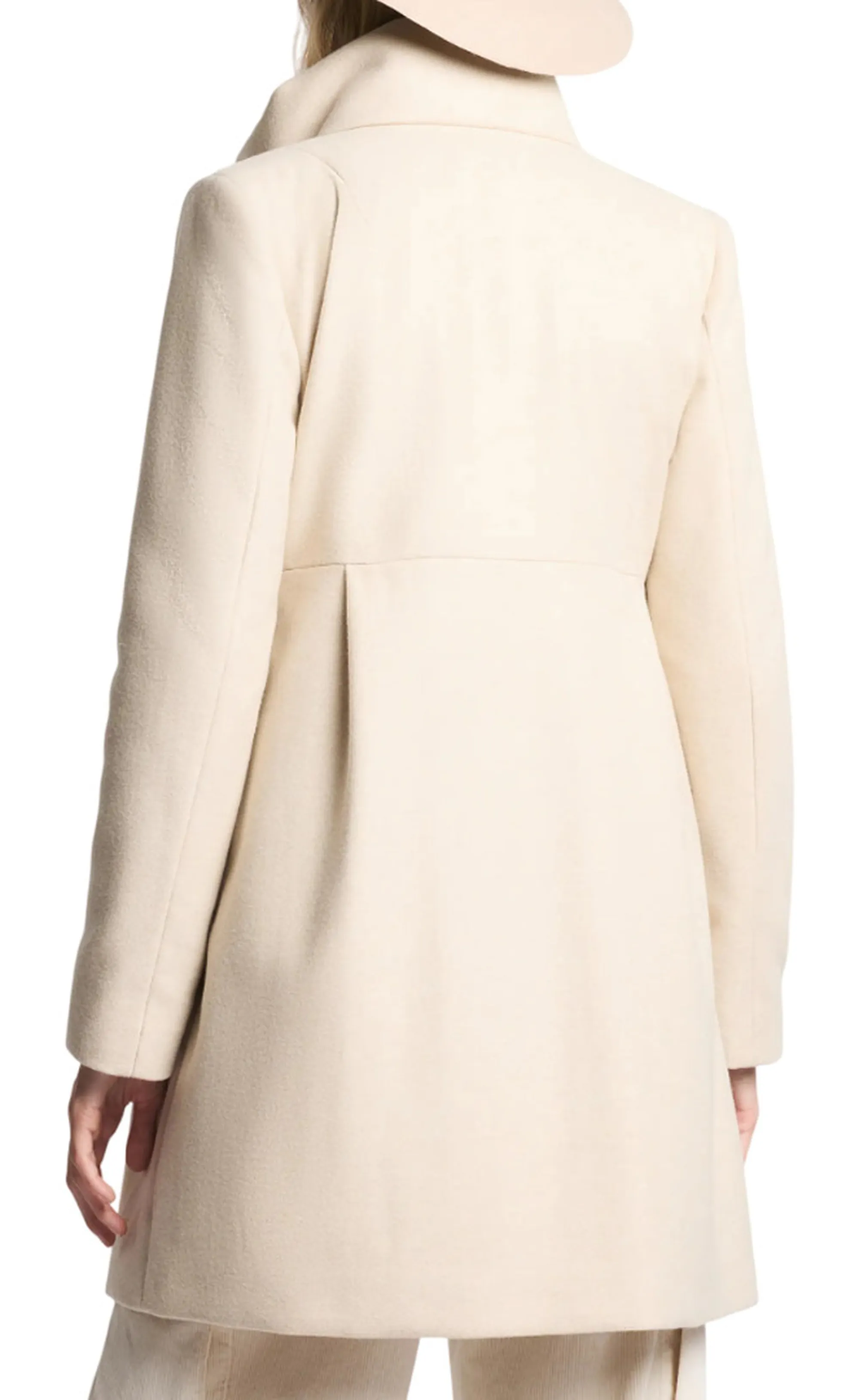 Fay B'Romantic Coat In Melange Wool Cloth' White Naw5051Y050Xmyc002 157526