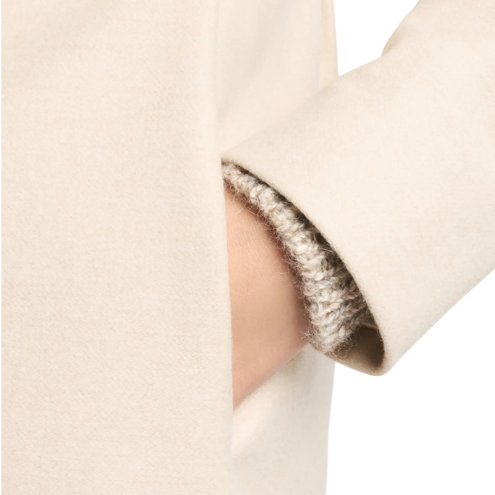 Fay B'Romantic Coat In Melange Wool Cloth' White Naw5051Y050Xmyc002 157530